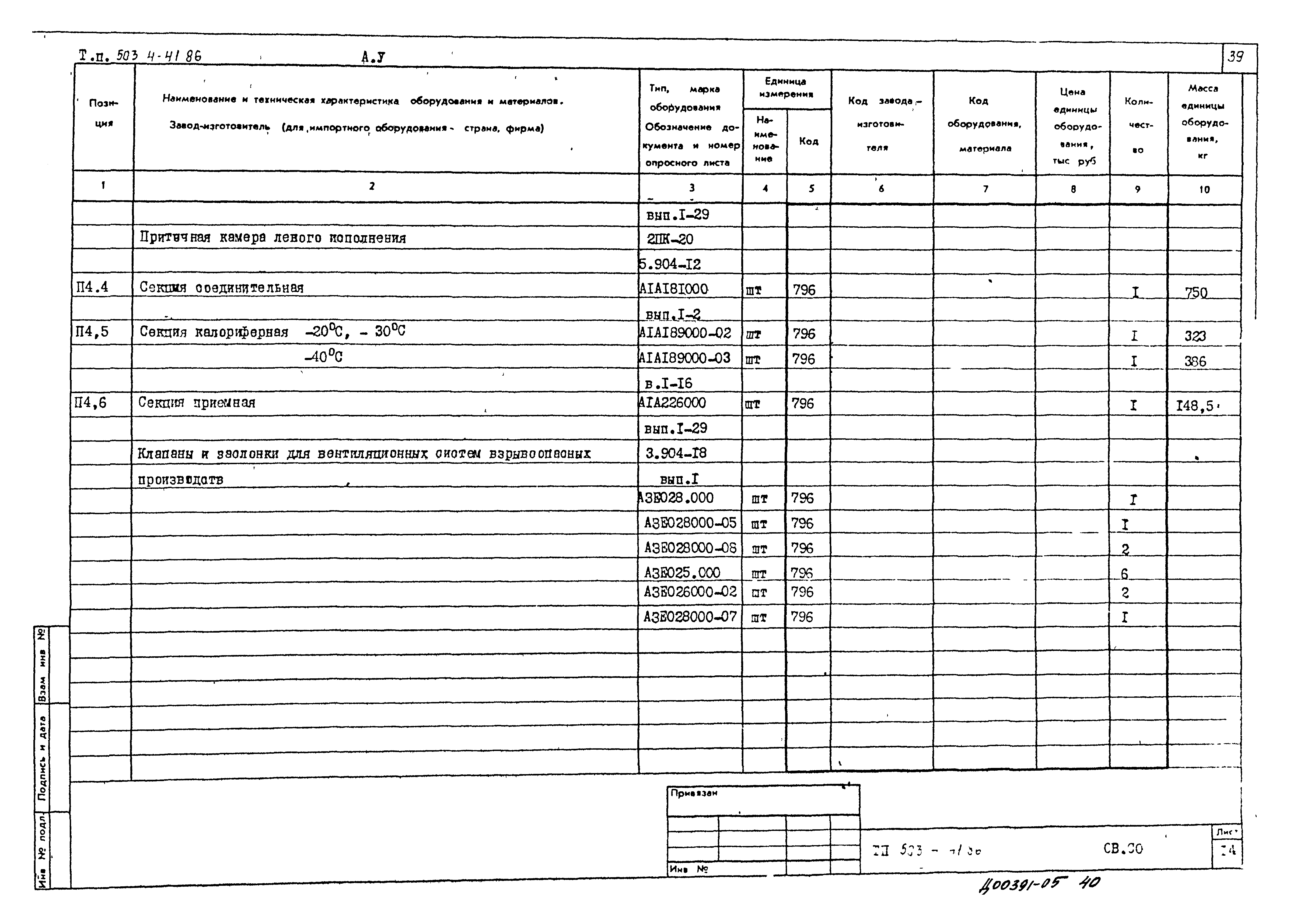 Типовой проект 503-4-41.86