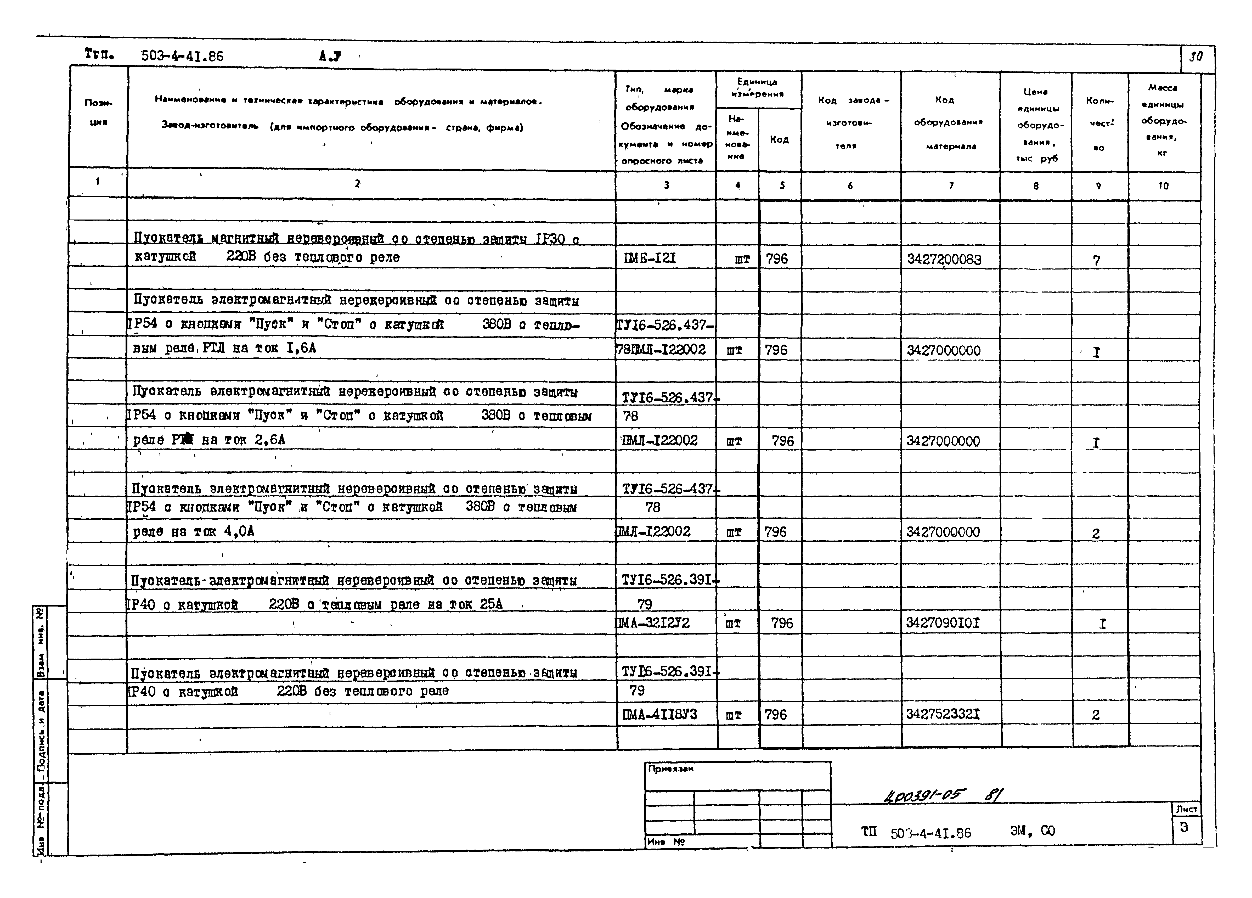 Типовой проект 503-4-41.86