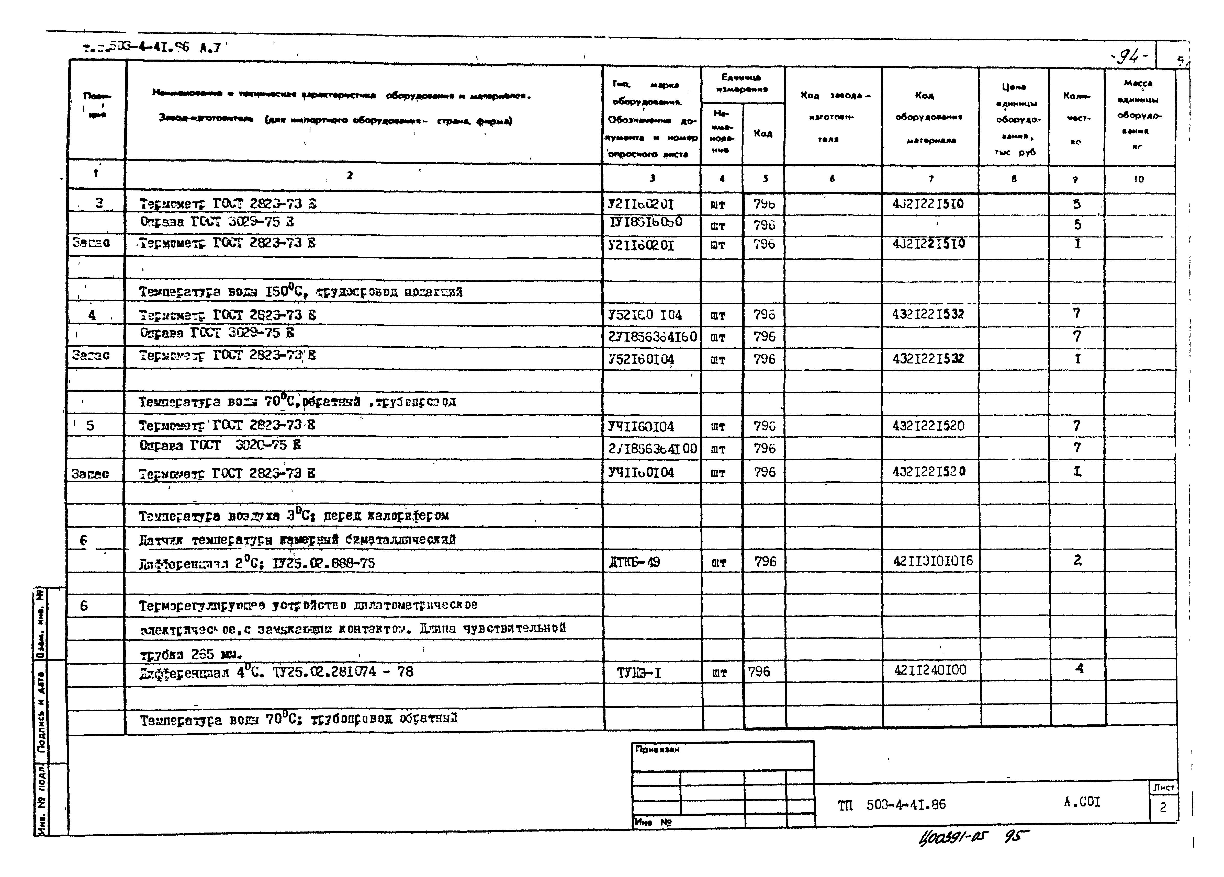 Типовой проект 503-4-41.86