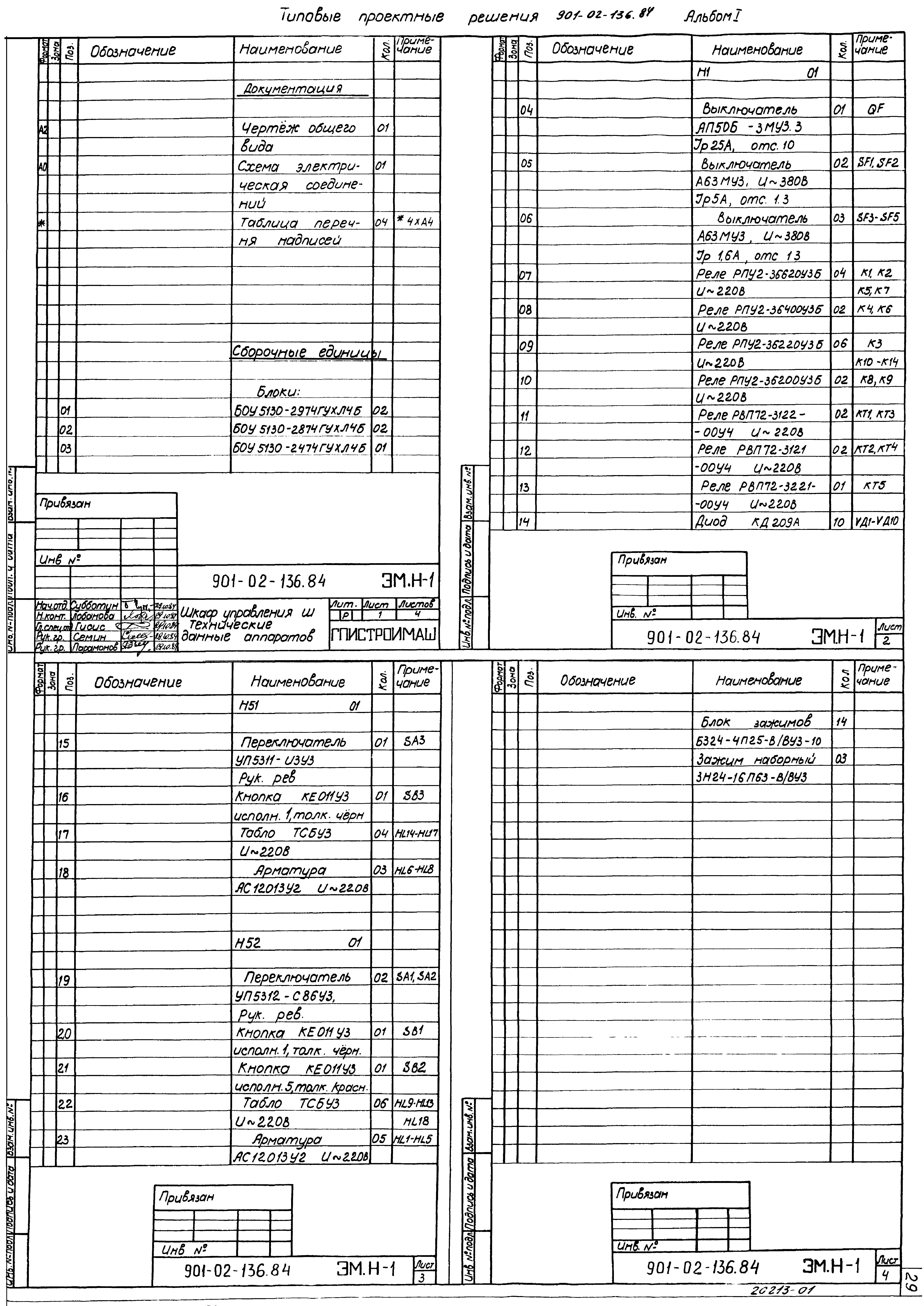 Типовые проектные решения 901-02-136.84