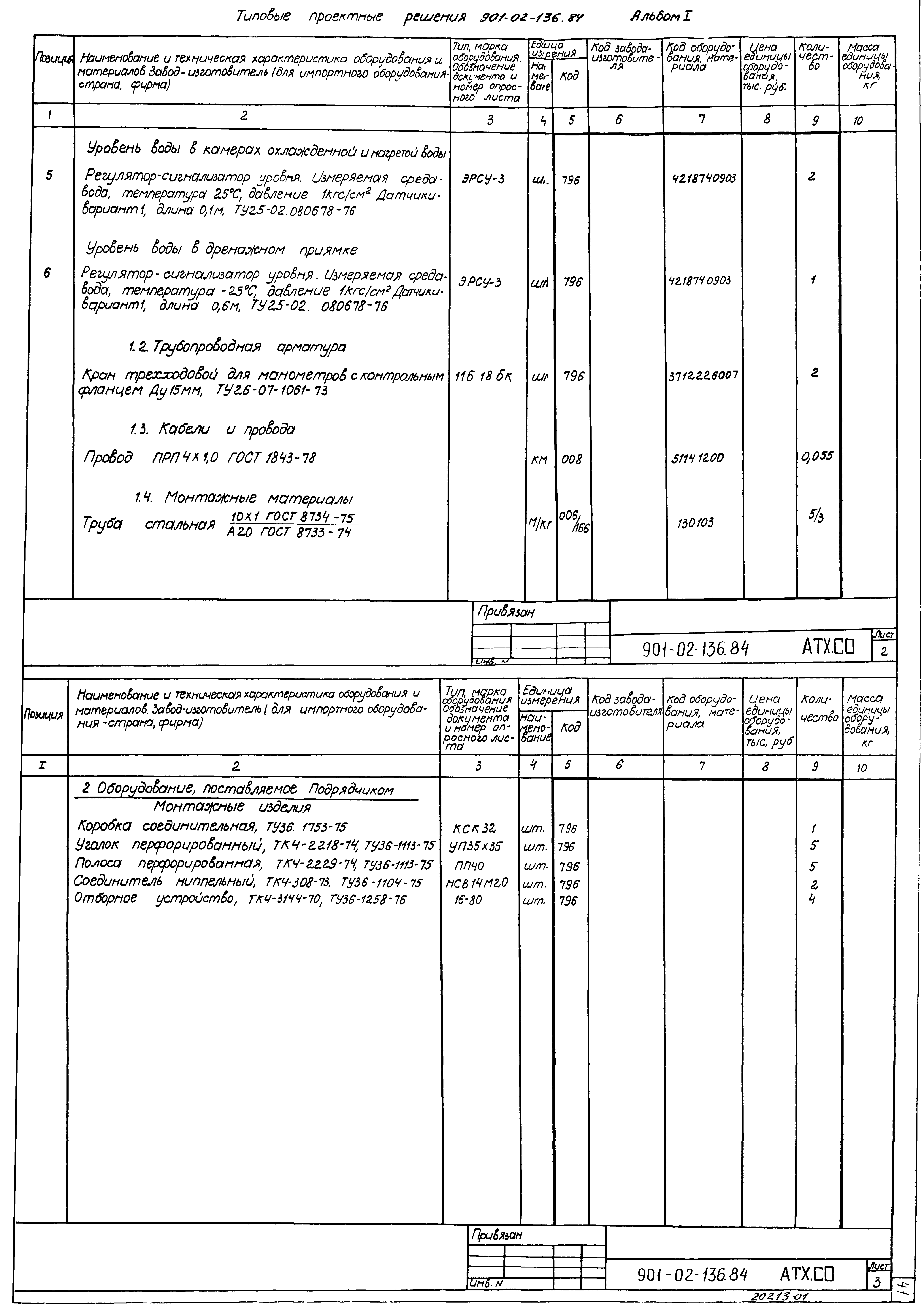 Типовые проектные решения 901-02-136.84