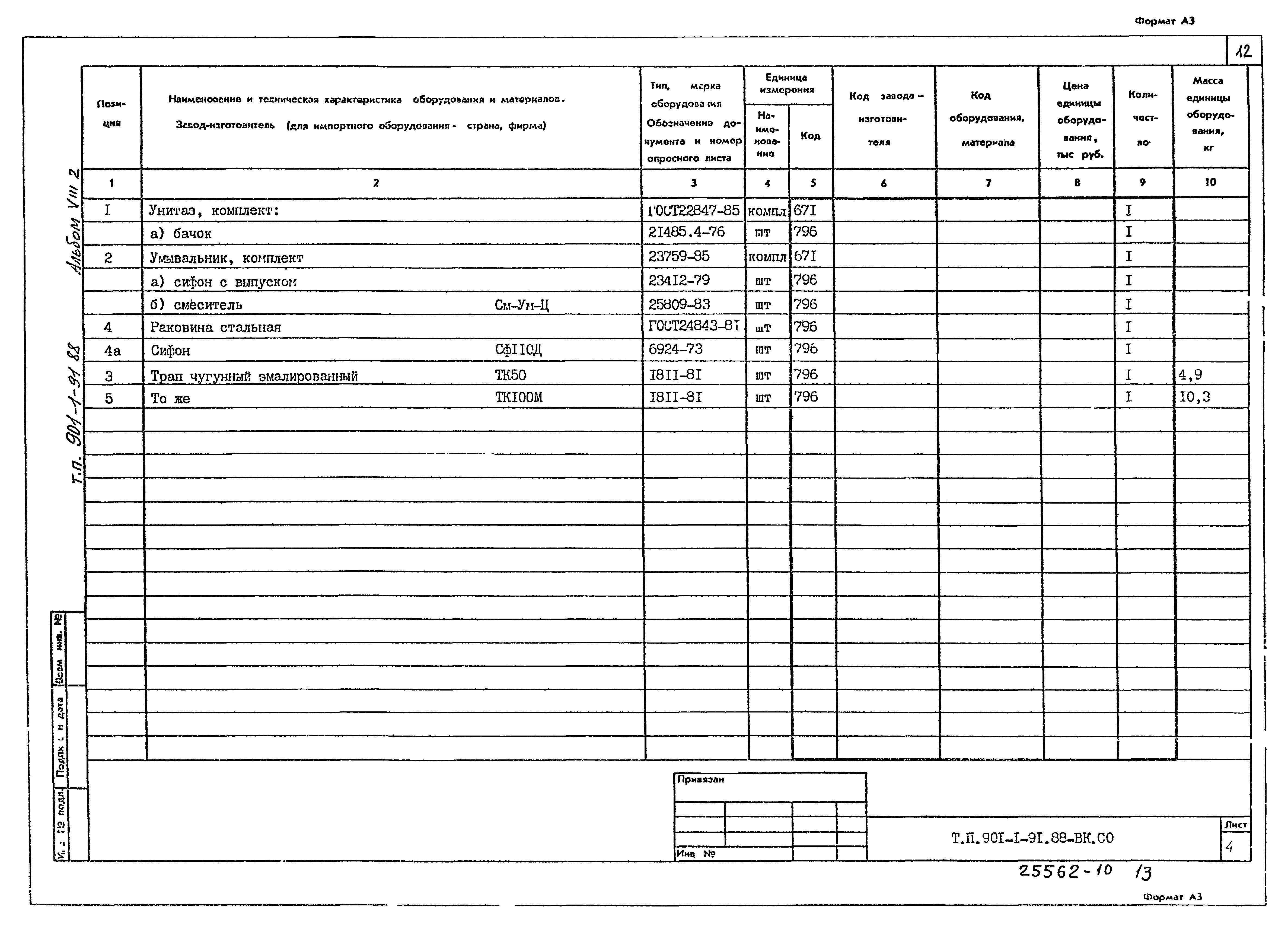 Типовой проект 901-1-91.88