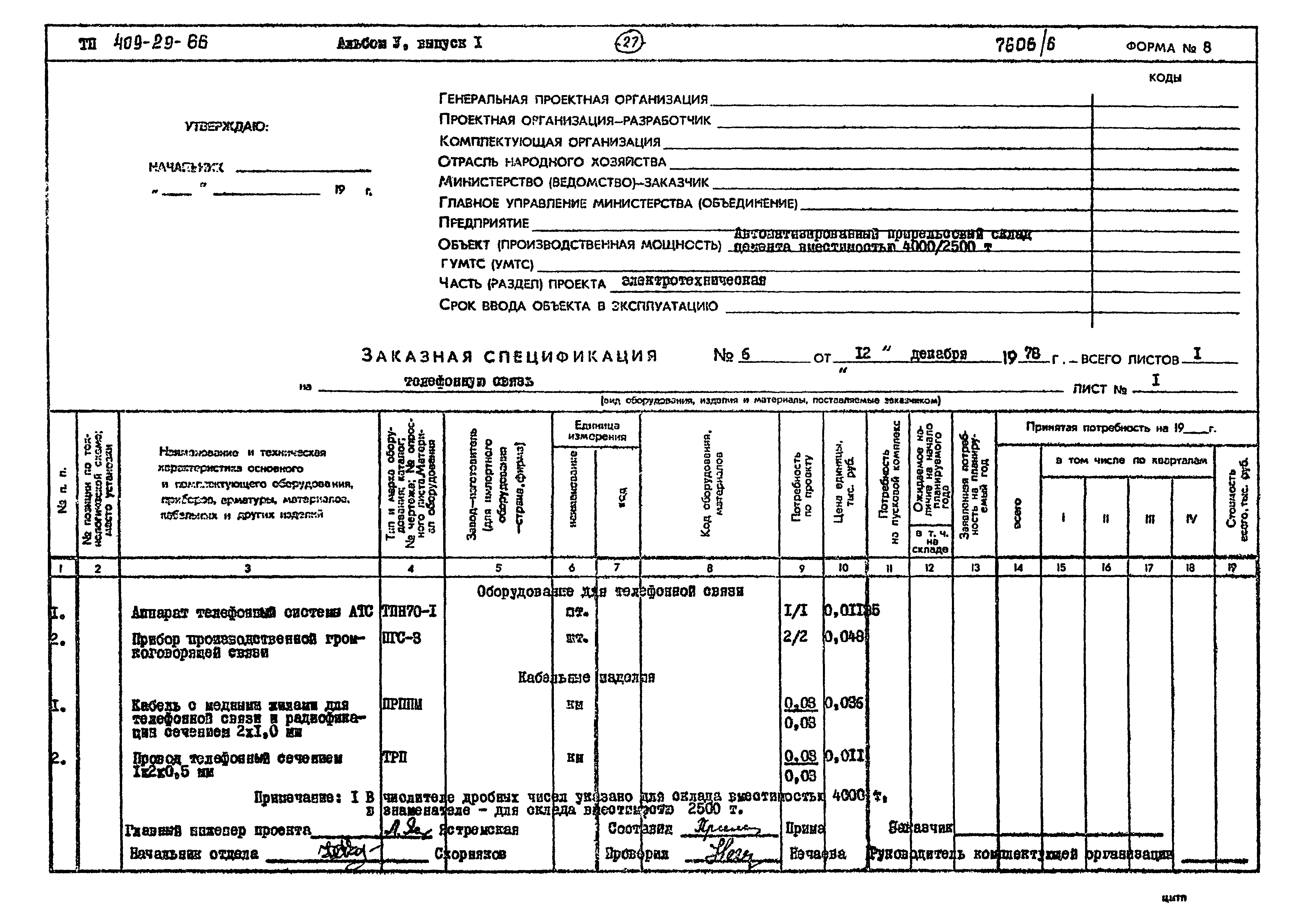Типовой проект 409-29-66