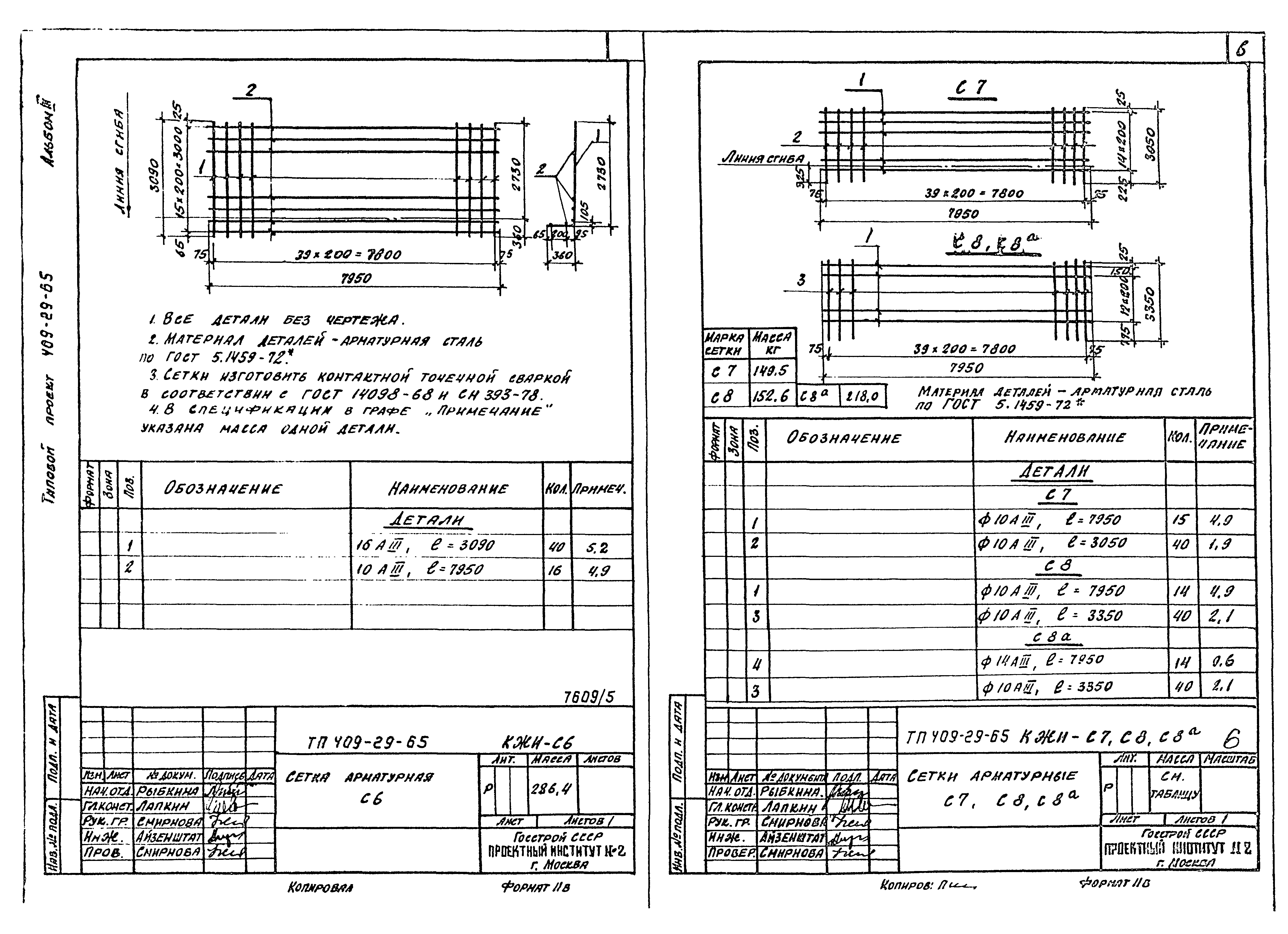 Скачать Типовой проект 409-29-65 Альбом III. Строительные изделия