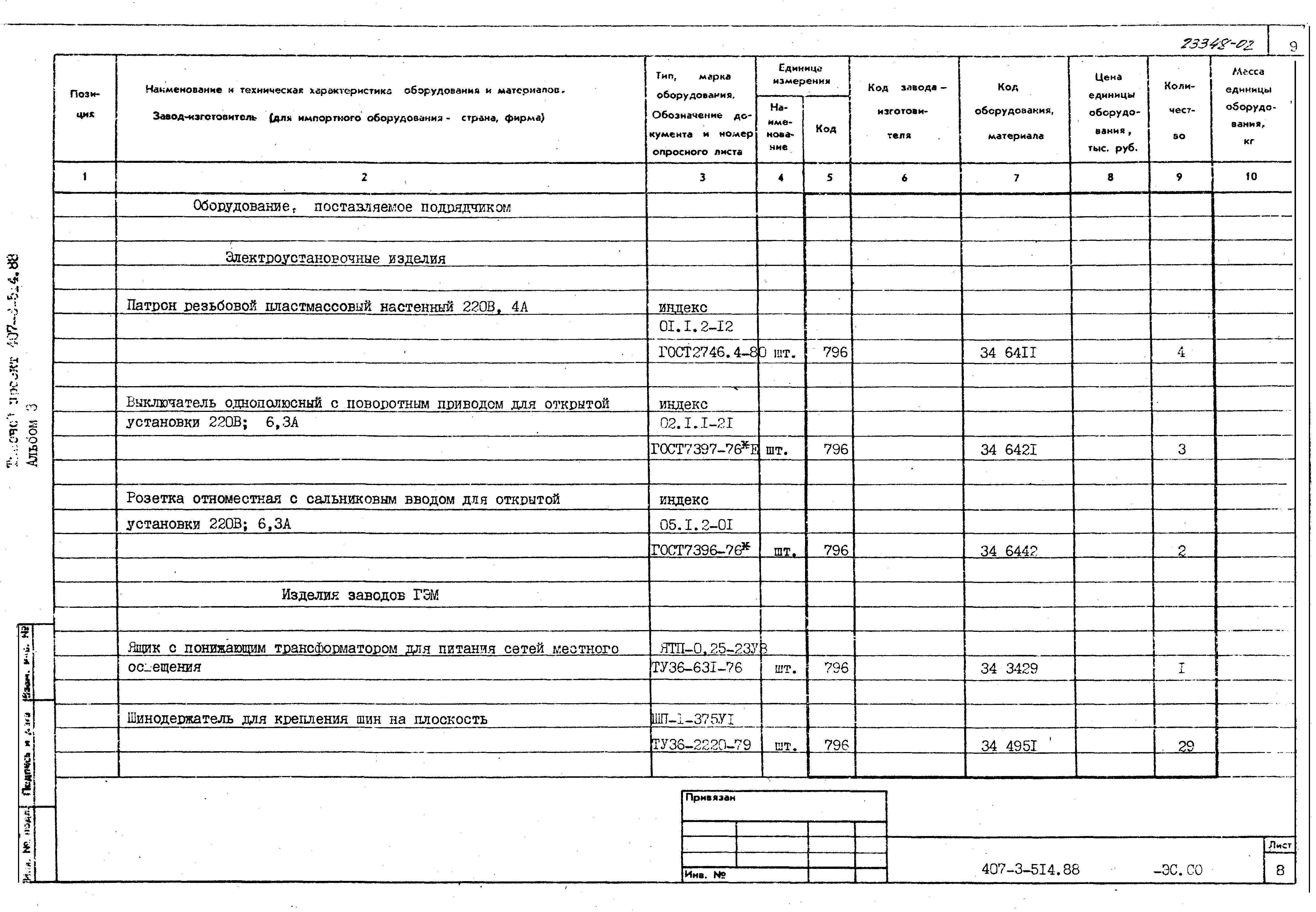 Типовой проект 407-3-514.88