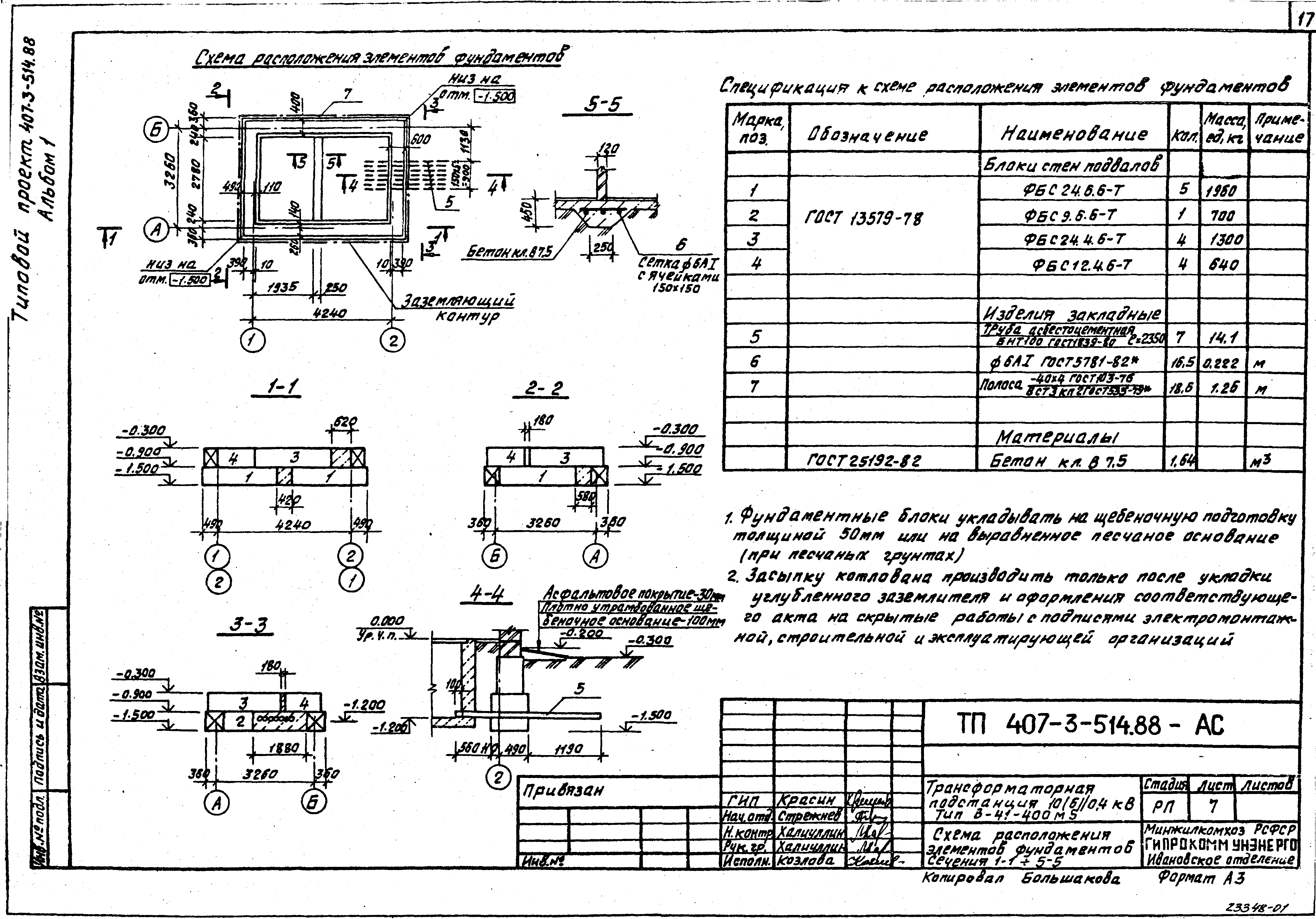 Типовой проект 407-3-514.88