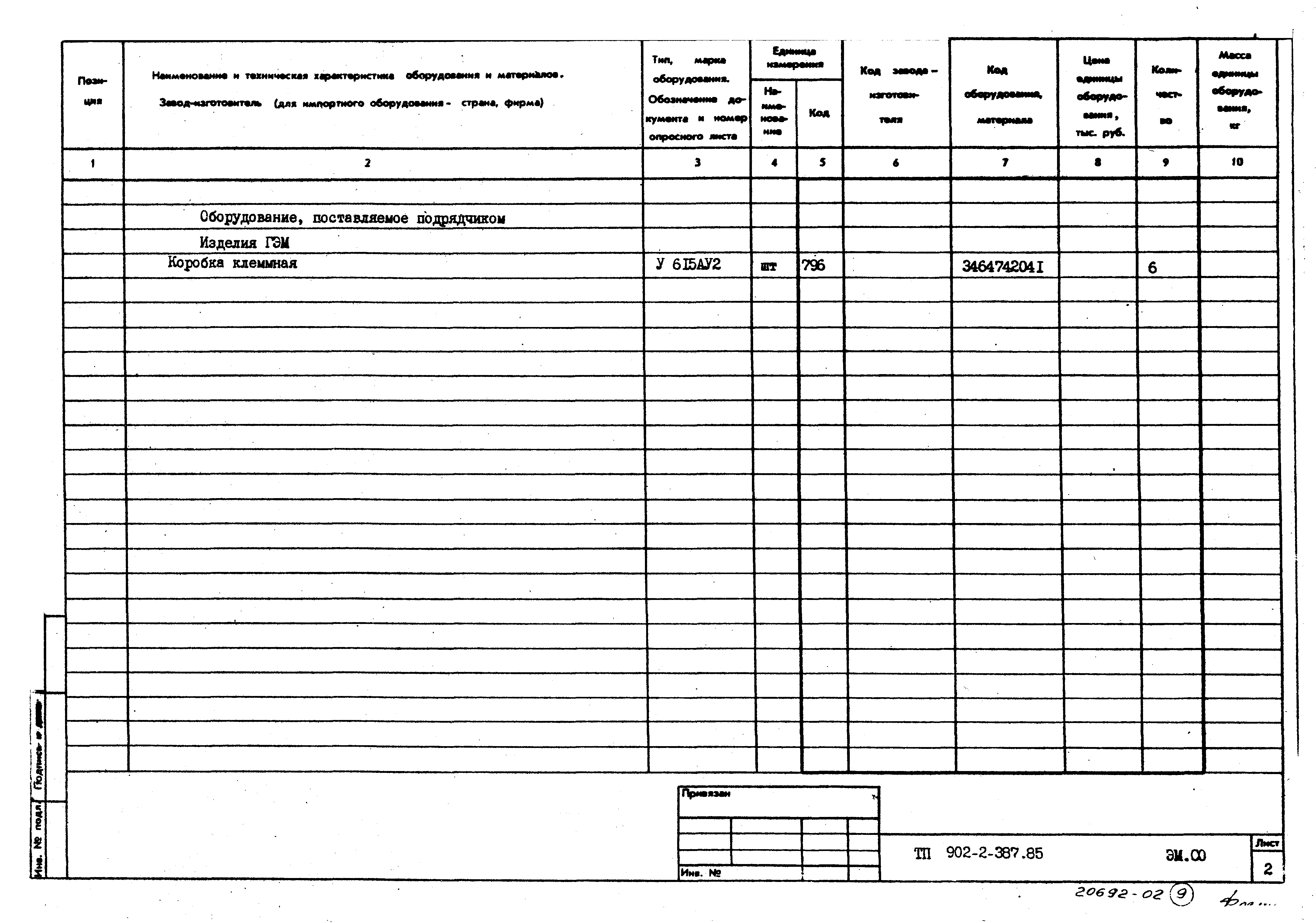 Типовой проект 902-2-387.85