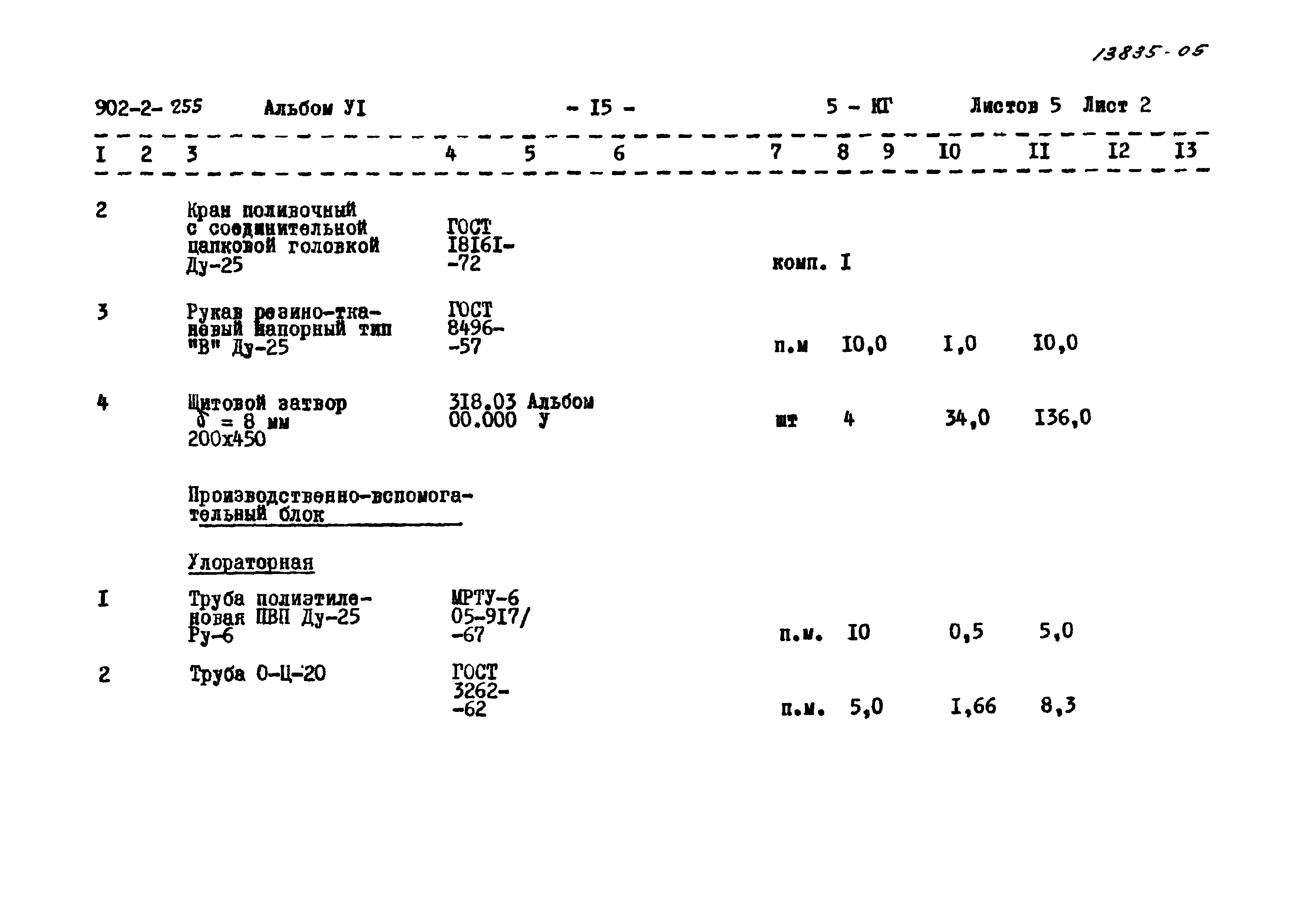 Типовой проект 902-2-255