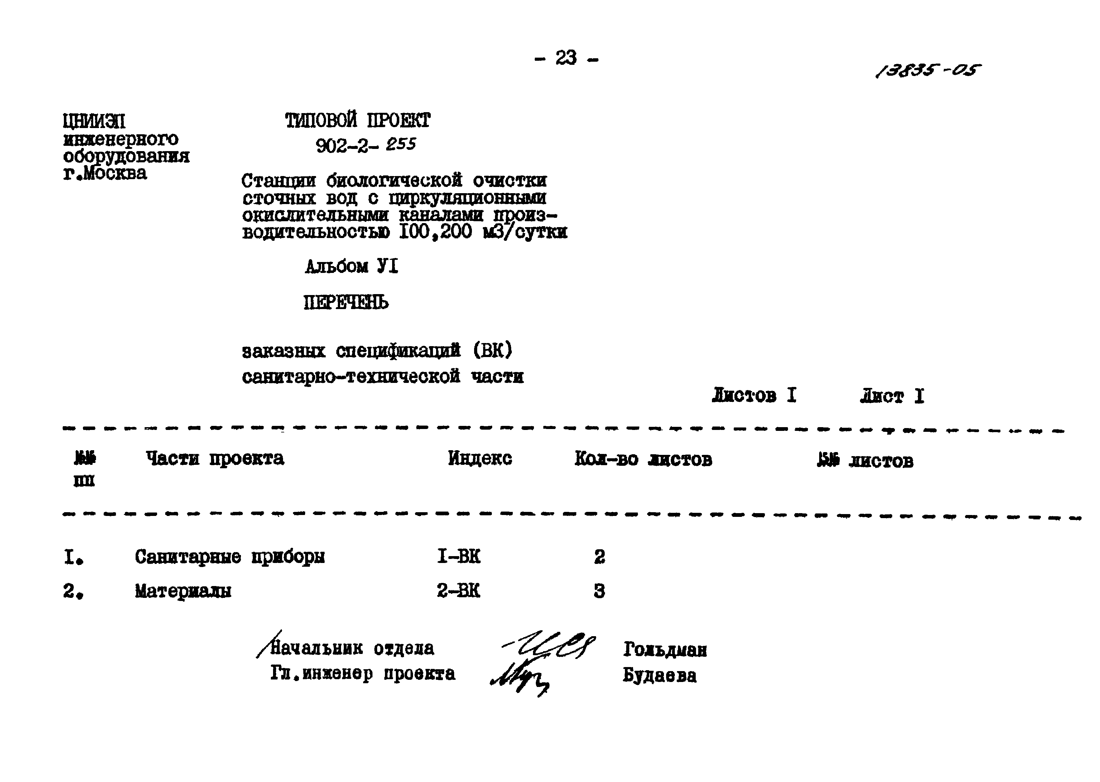 Типовой проект 902-2-255