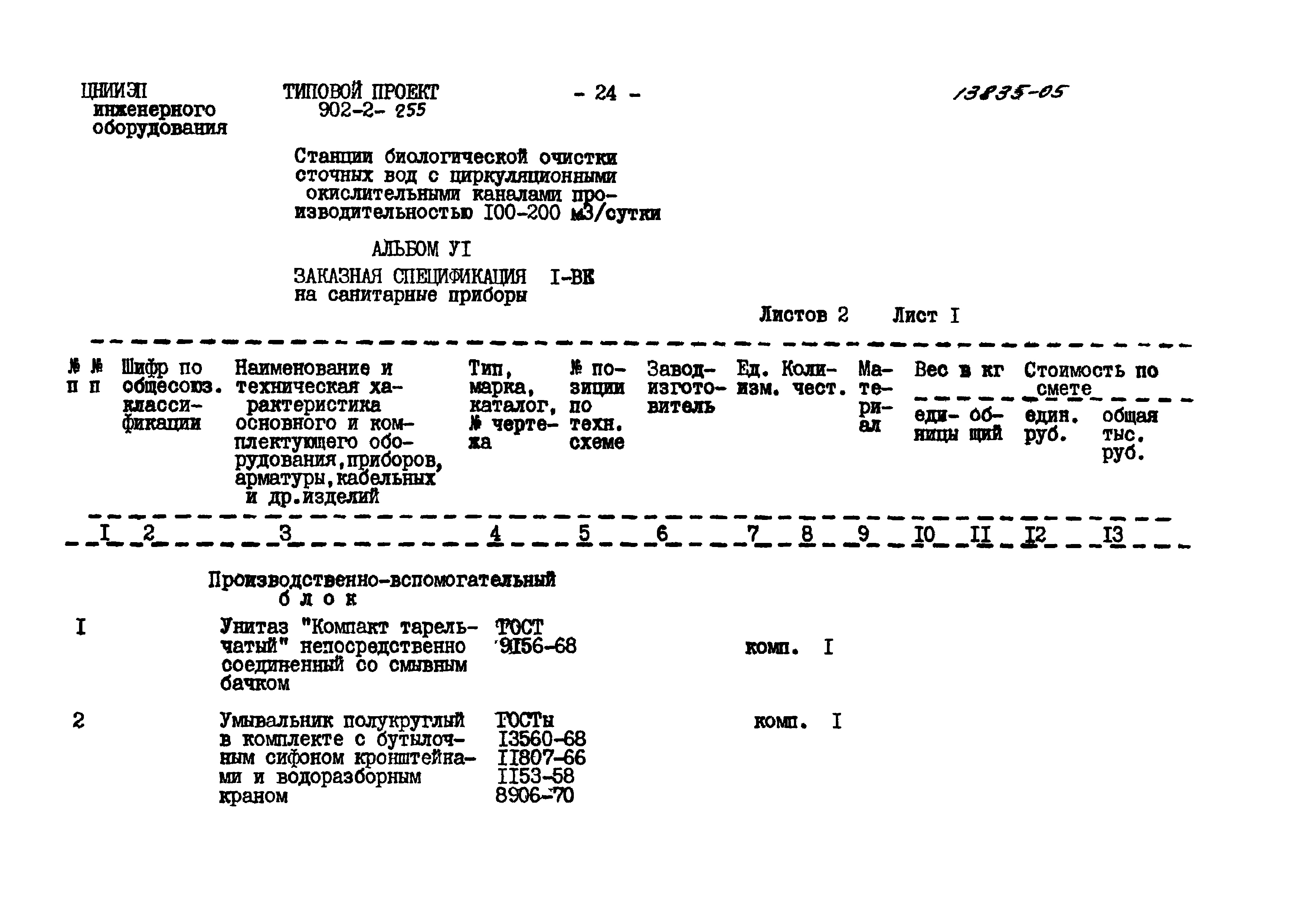 Типовой проект 902-2-255