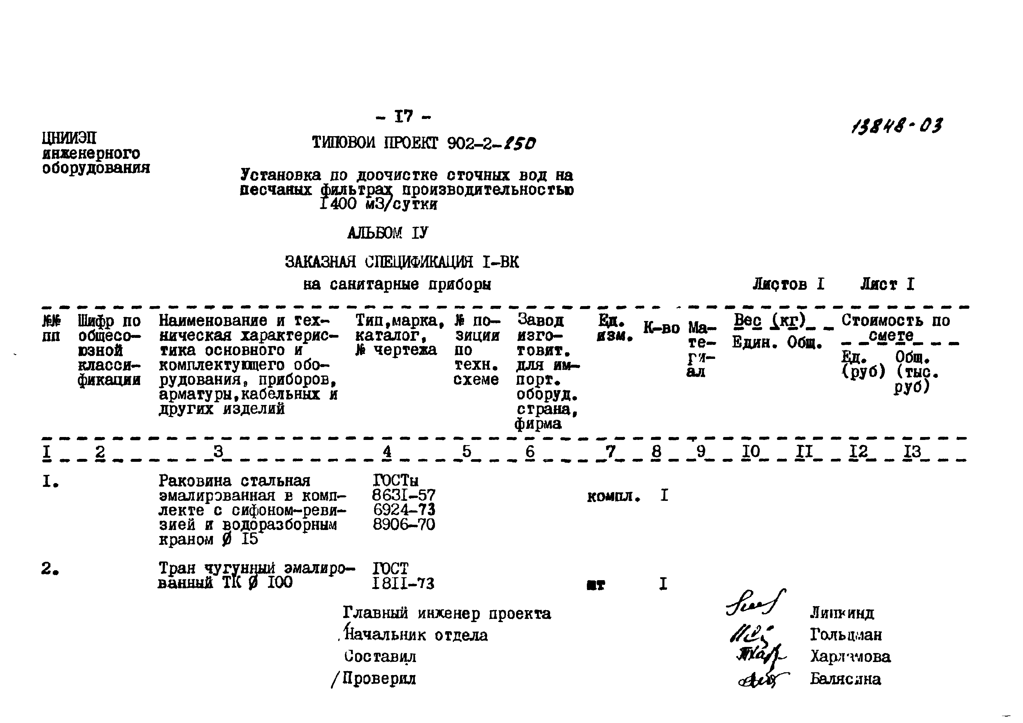 Типовой проект 902-2-250