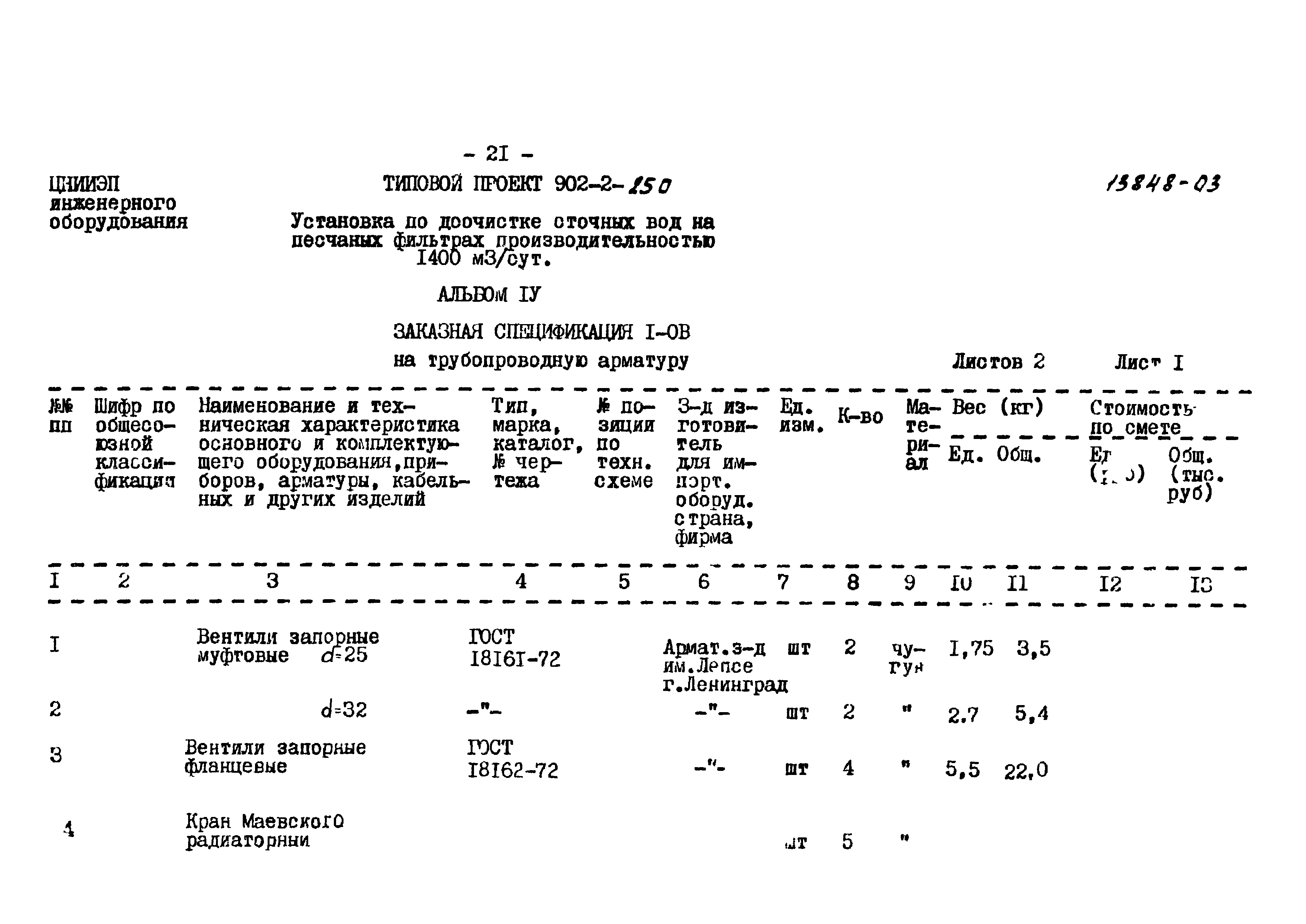 Типовой проект 902-2-250