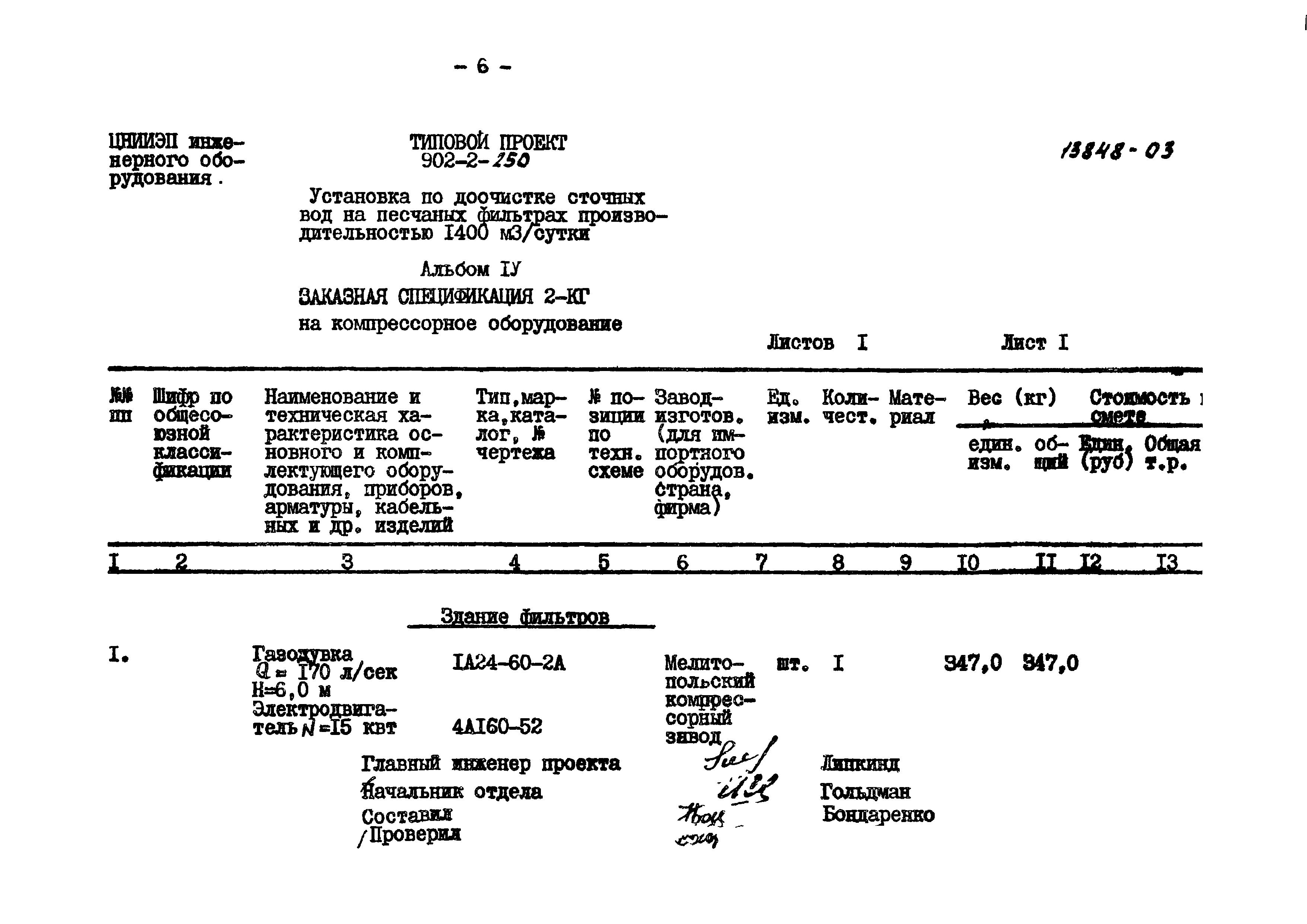 Типовой проект 902-2-250