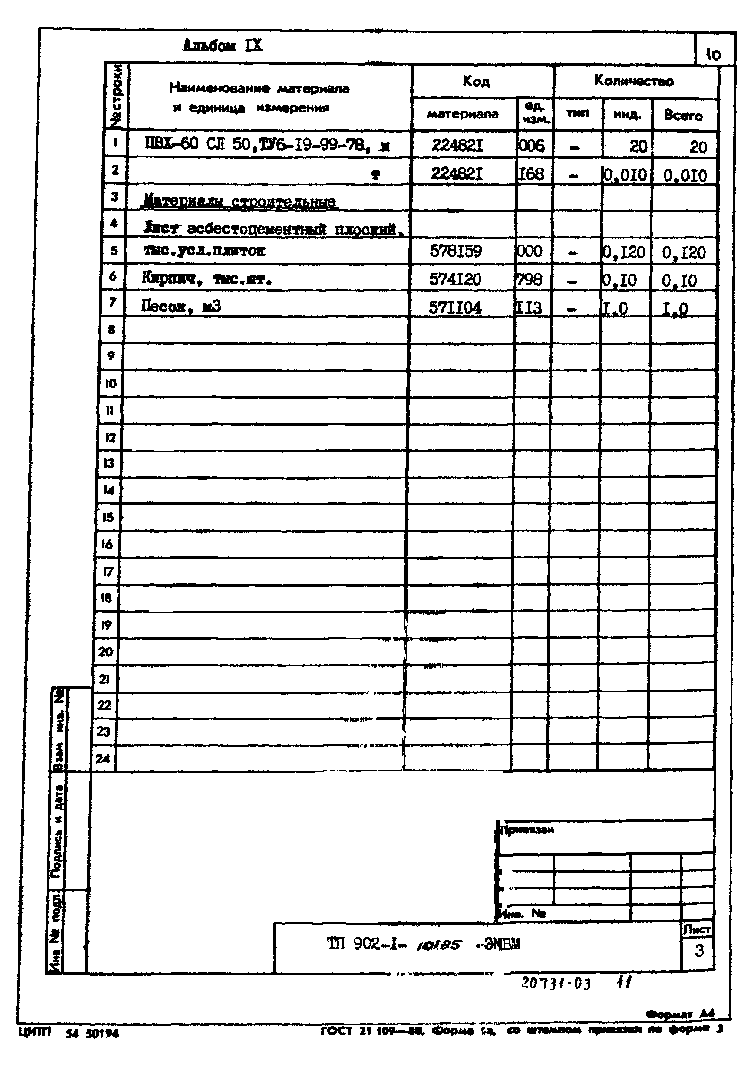 Типовой проект 902-1-101.85
