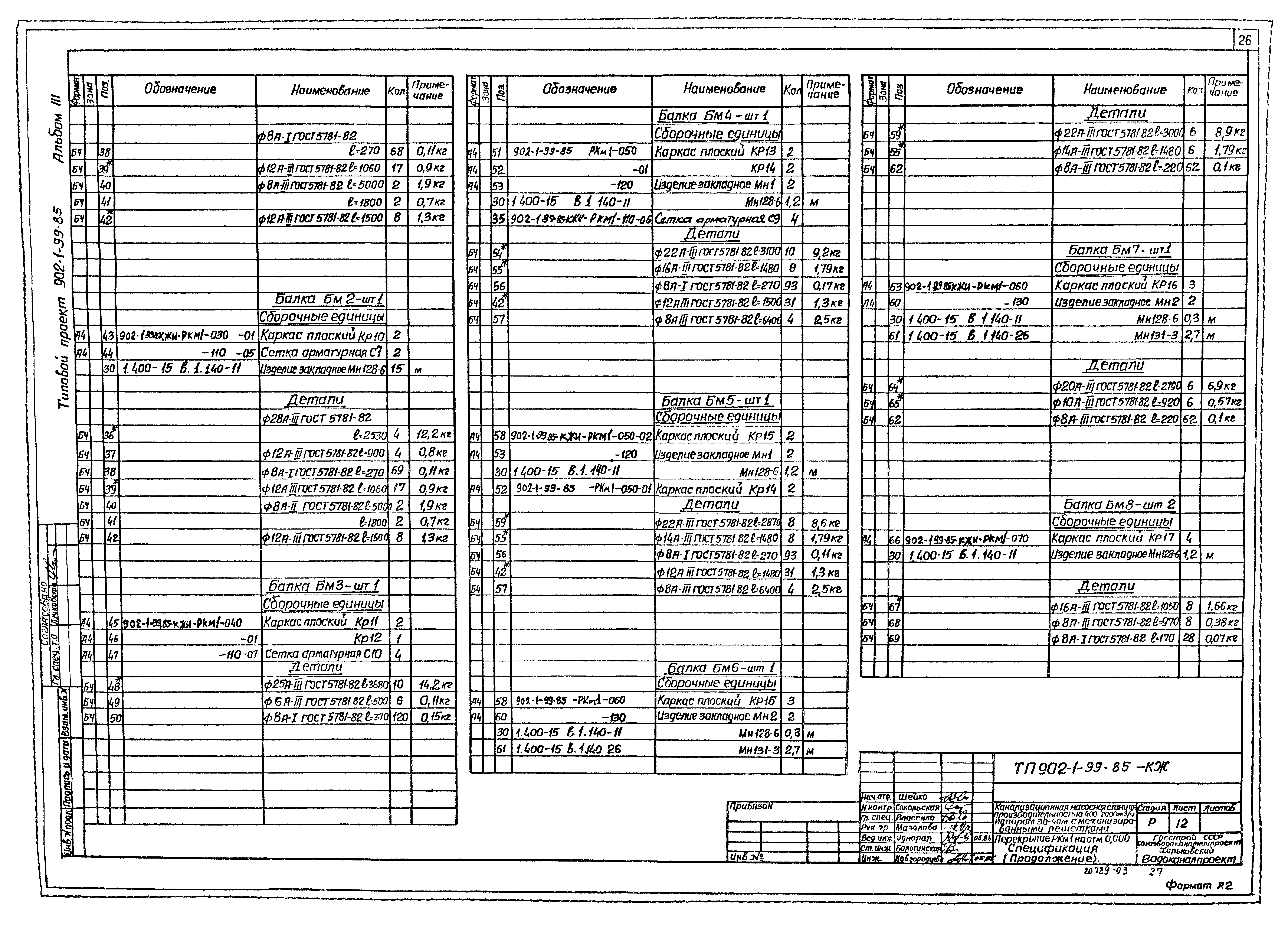 Типовой проект 902-1-101.85