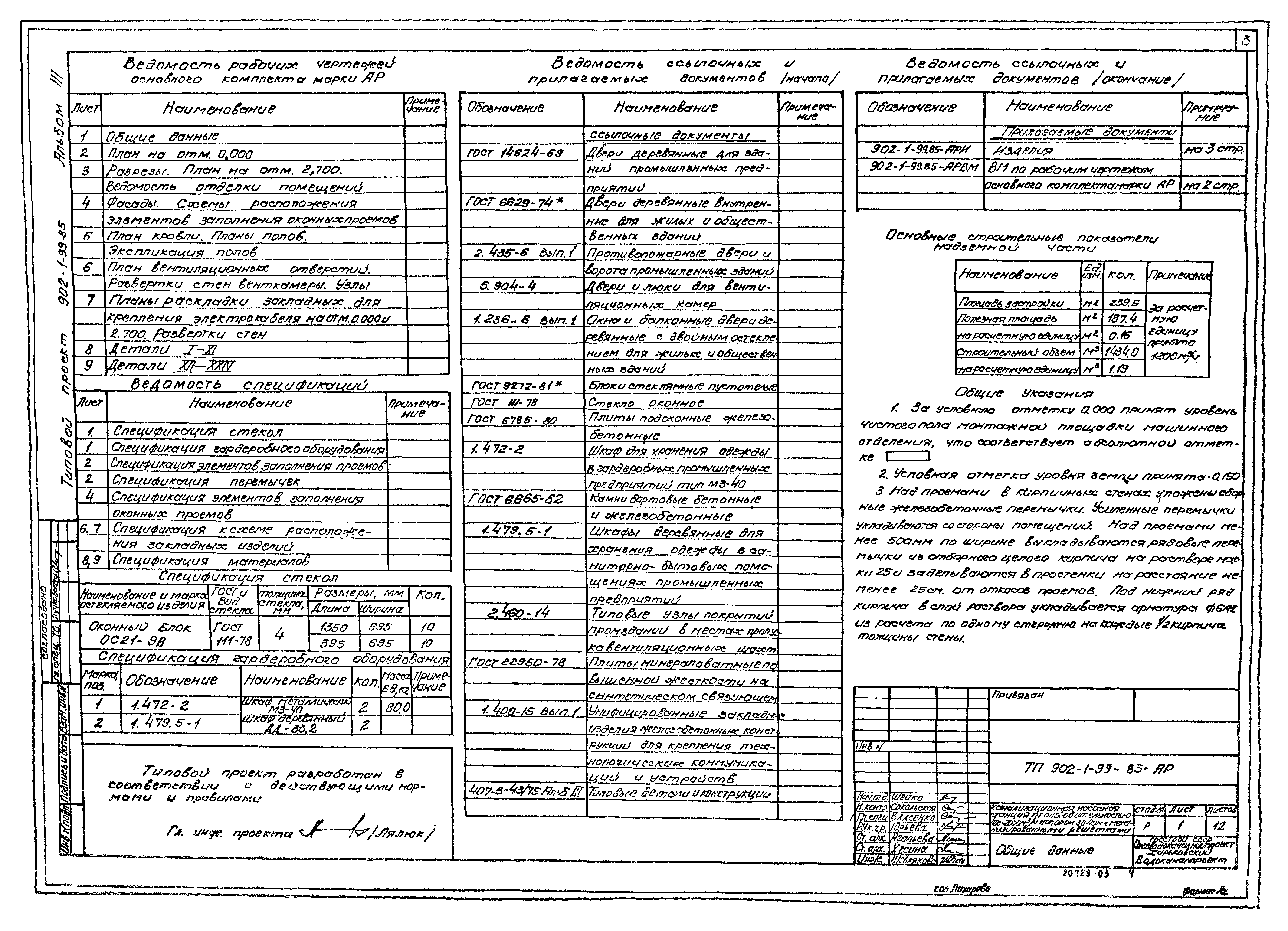 Типовой проект 902-1-101.85