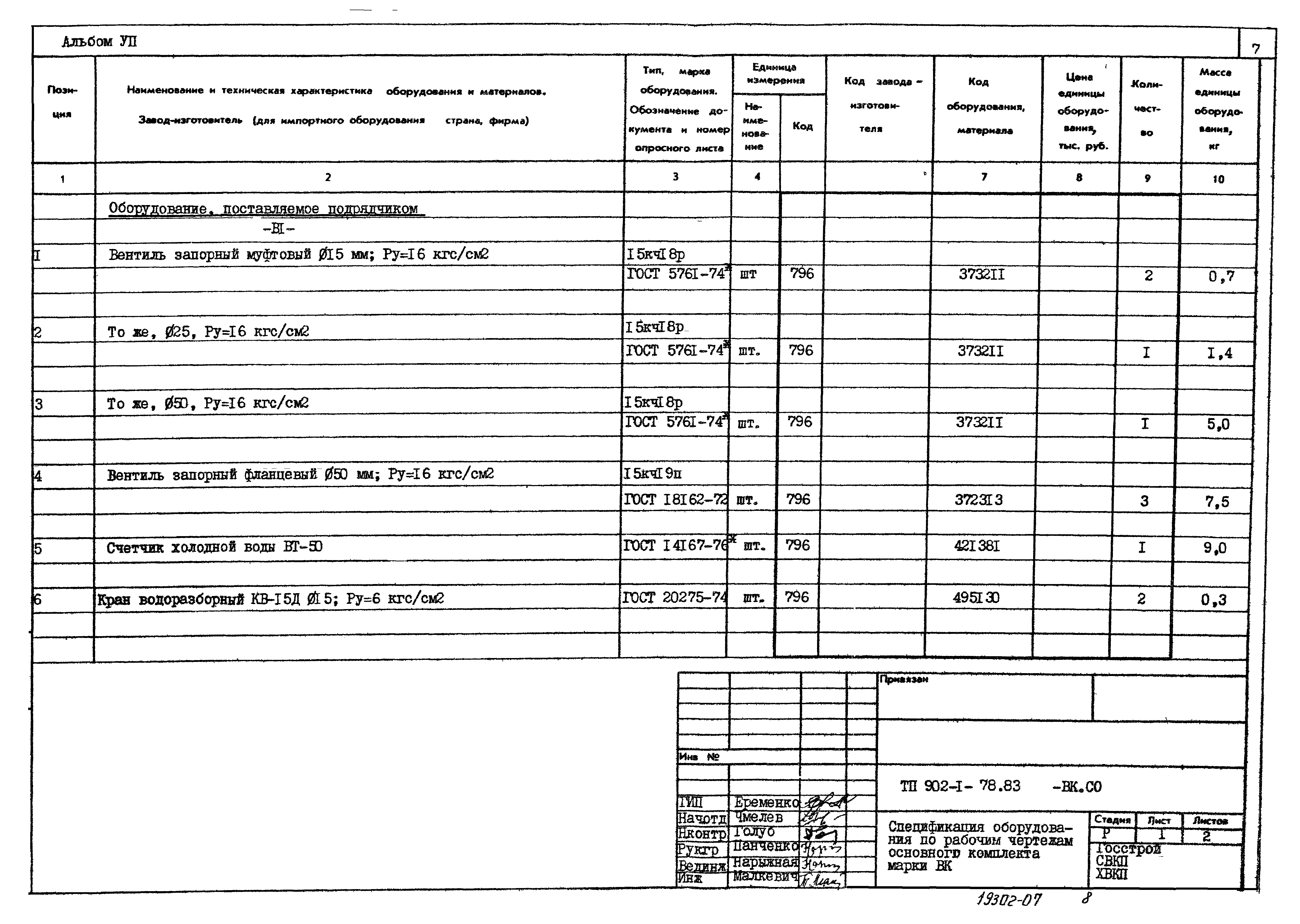 Типовой проект 902-1-78.83