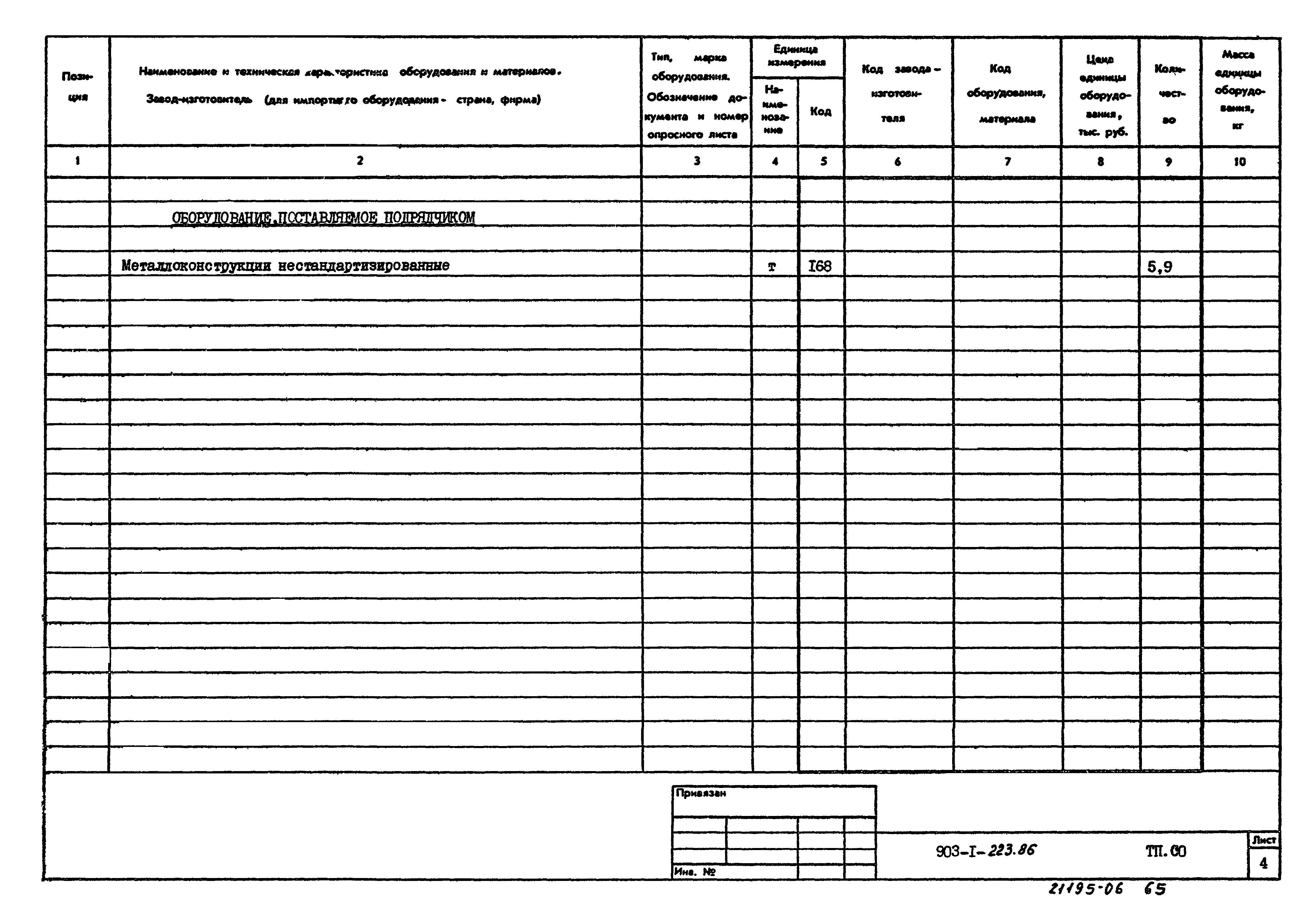 Типовой проект 903-1-223.86