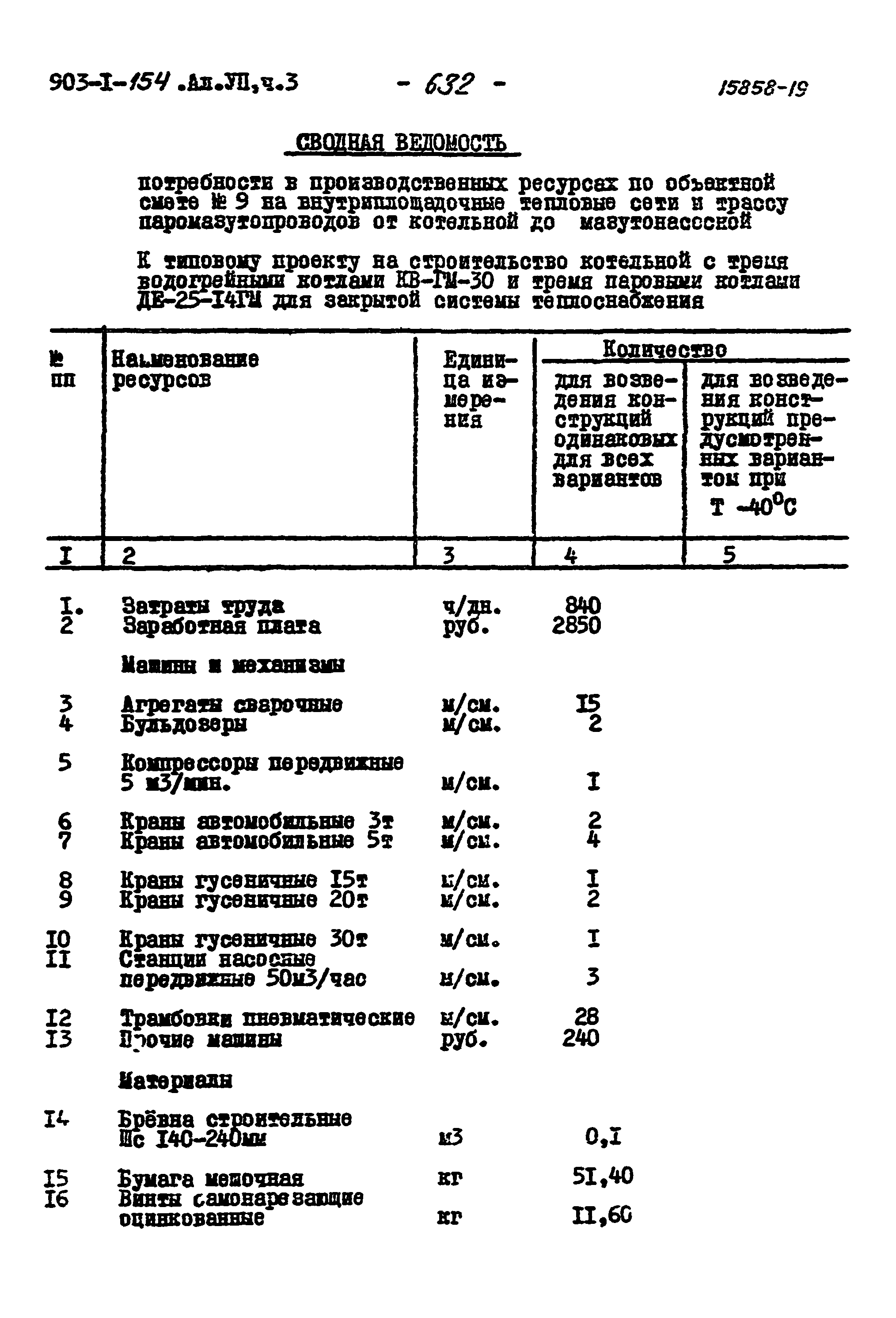 Типовой проект 903-1-154