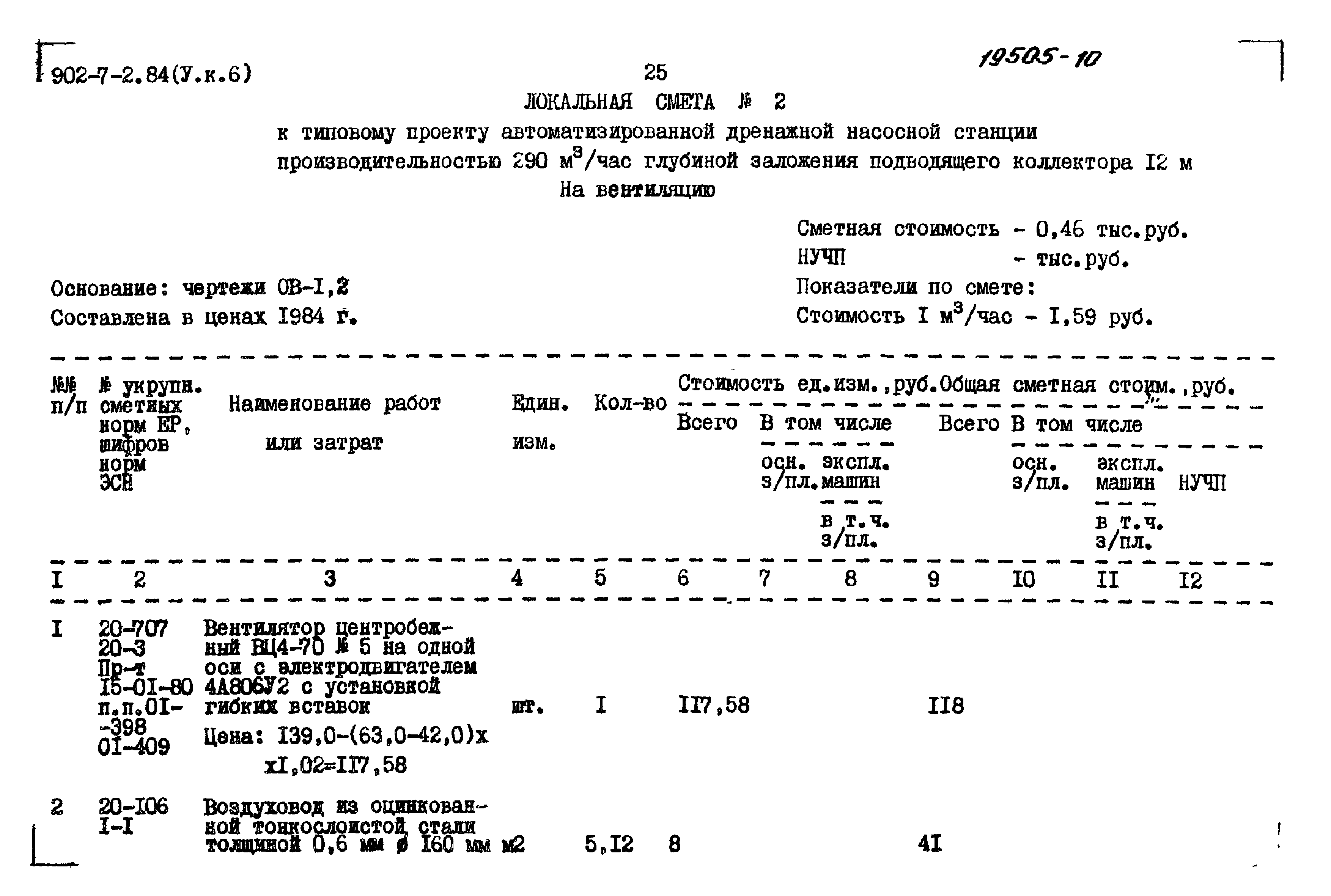 Типовой проект 902-7-2.84