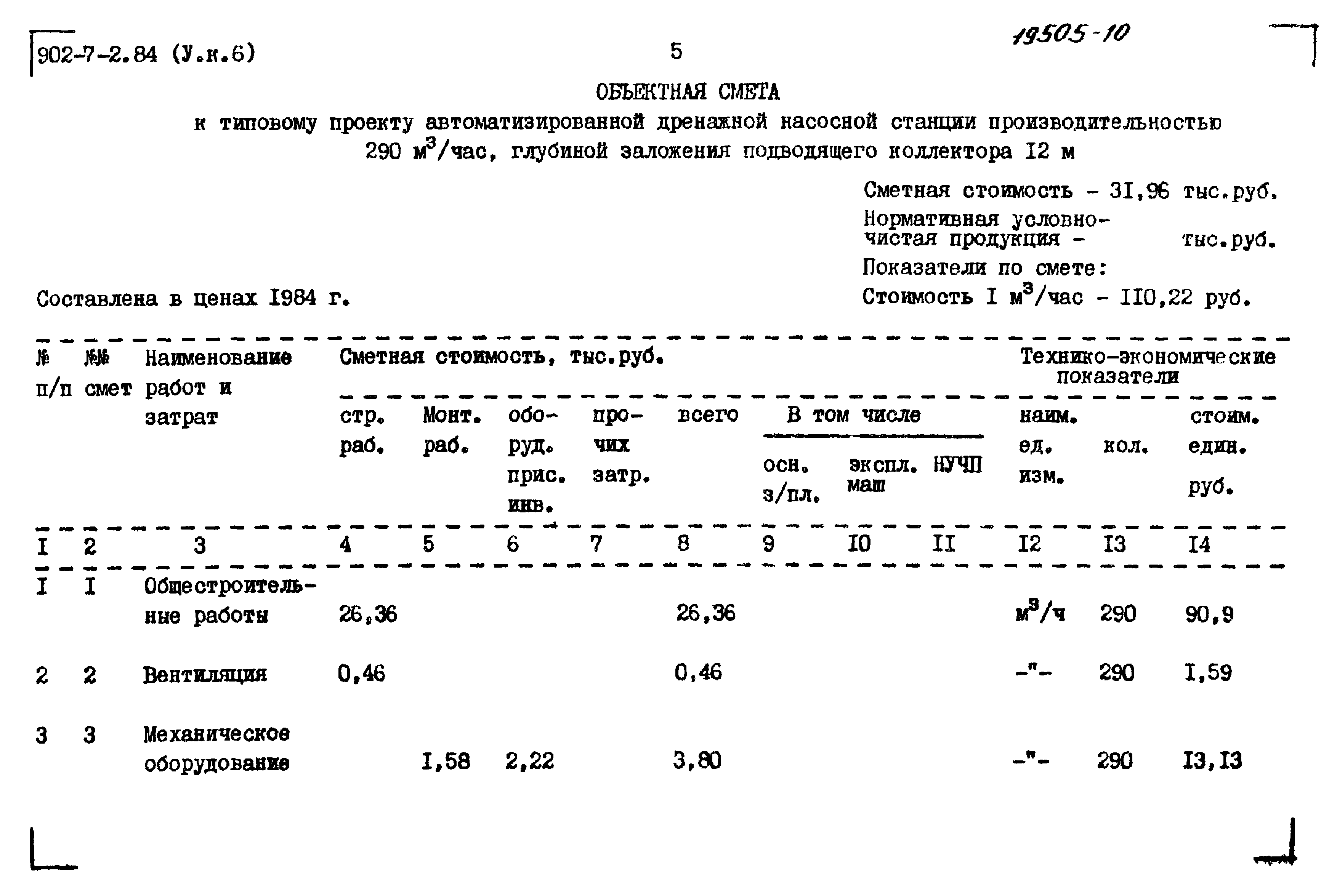 Типовой проект 902-7-2.84