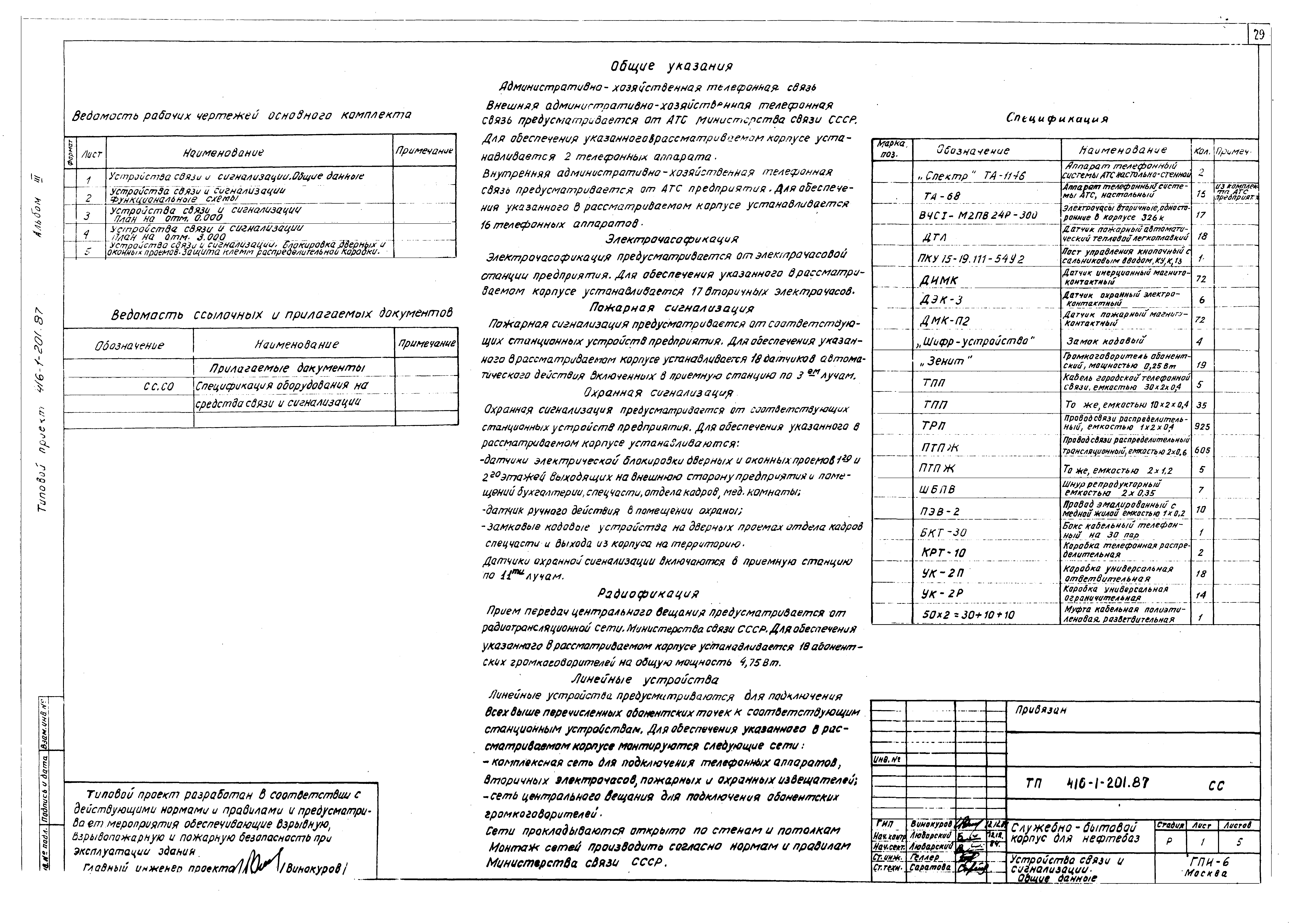 Типовой проект 416-1-201.87