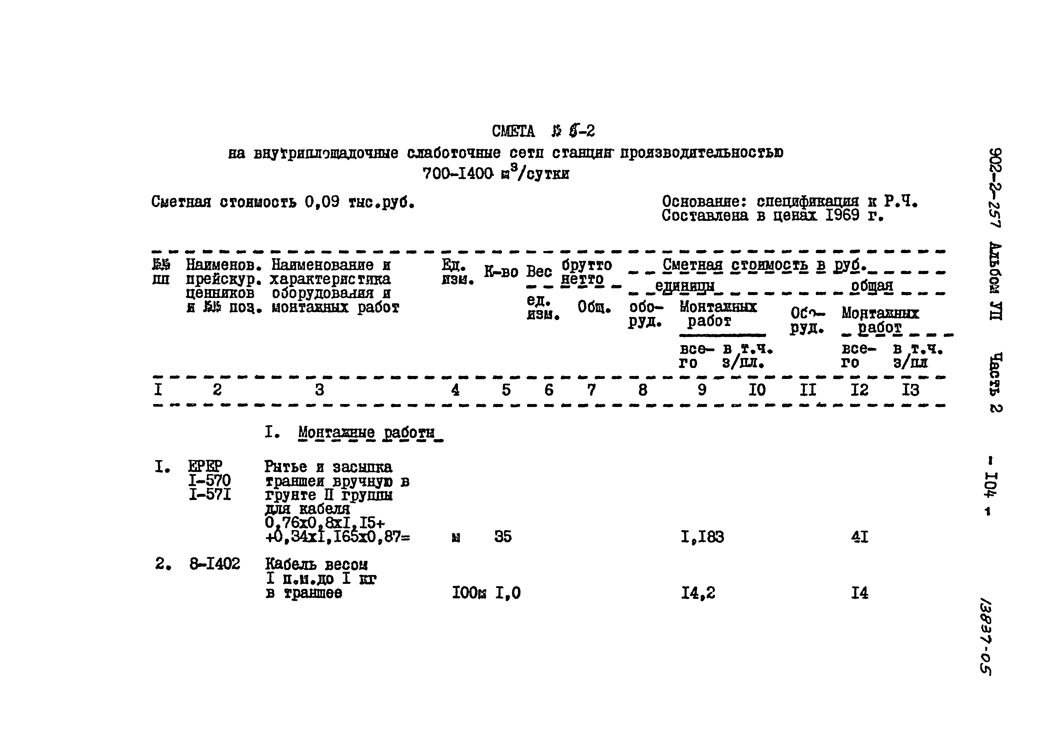 Типовой проект 902-2-257