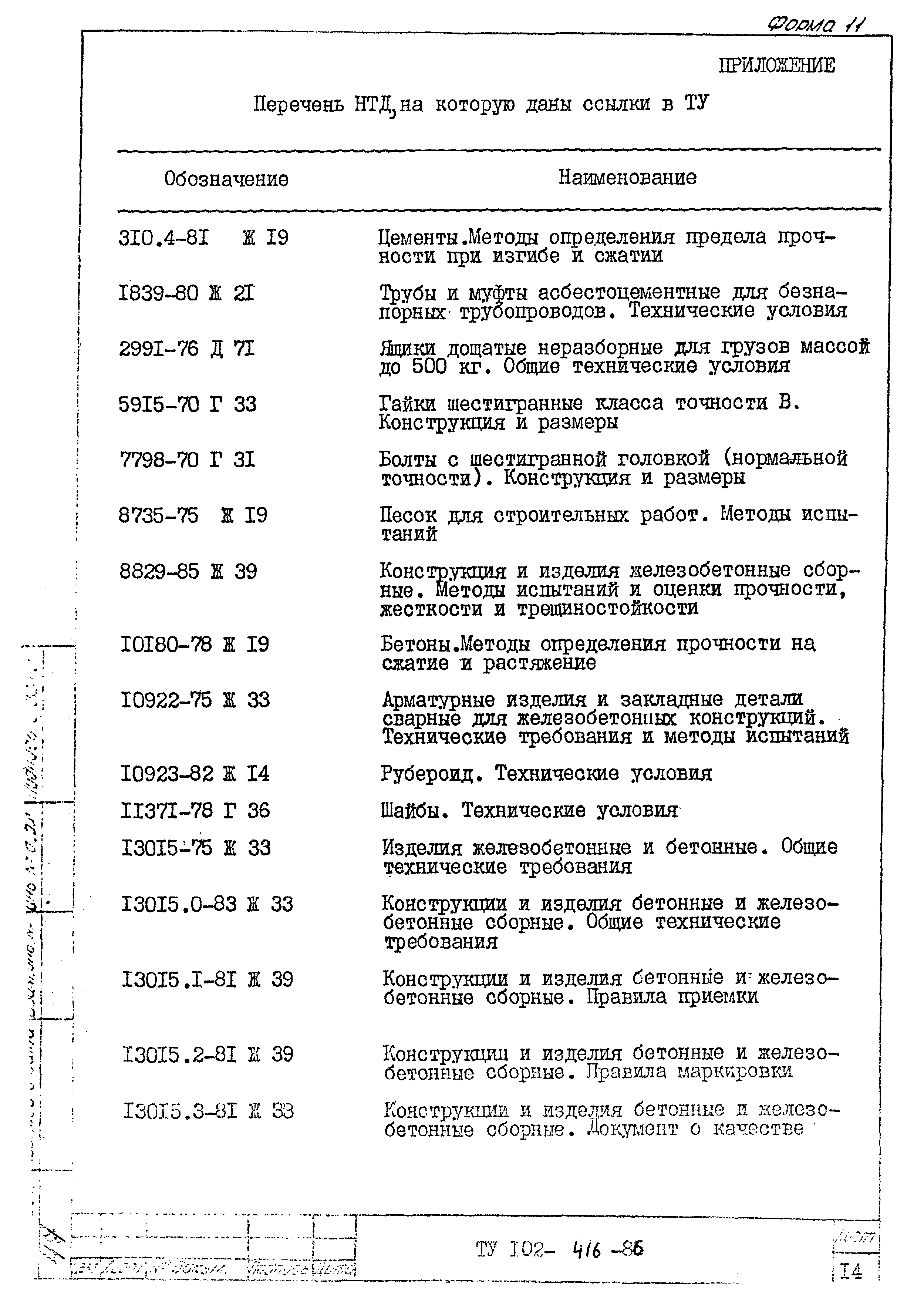ТУ 102-416-86