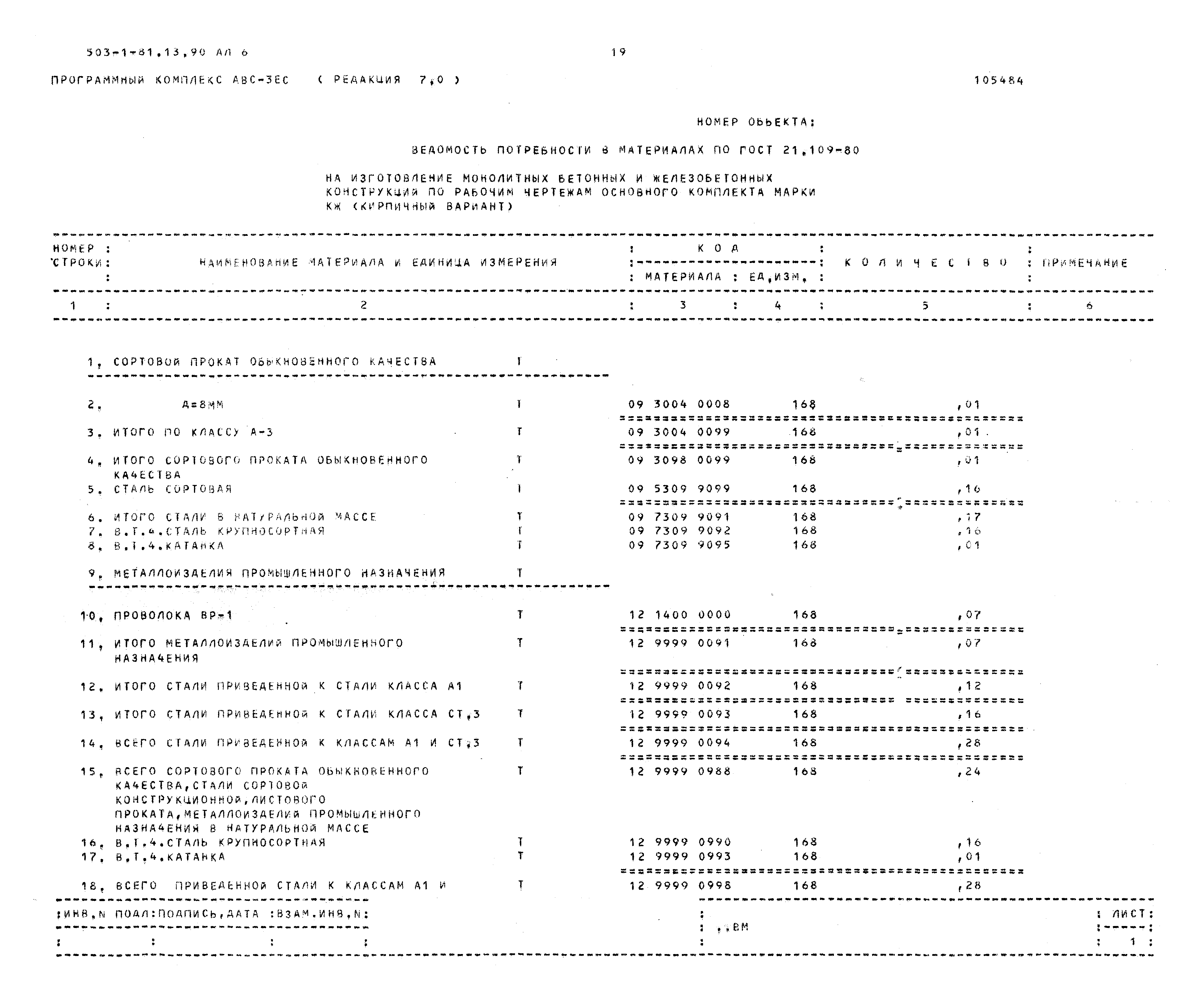 Типовой проект 503-1-81.13.90