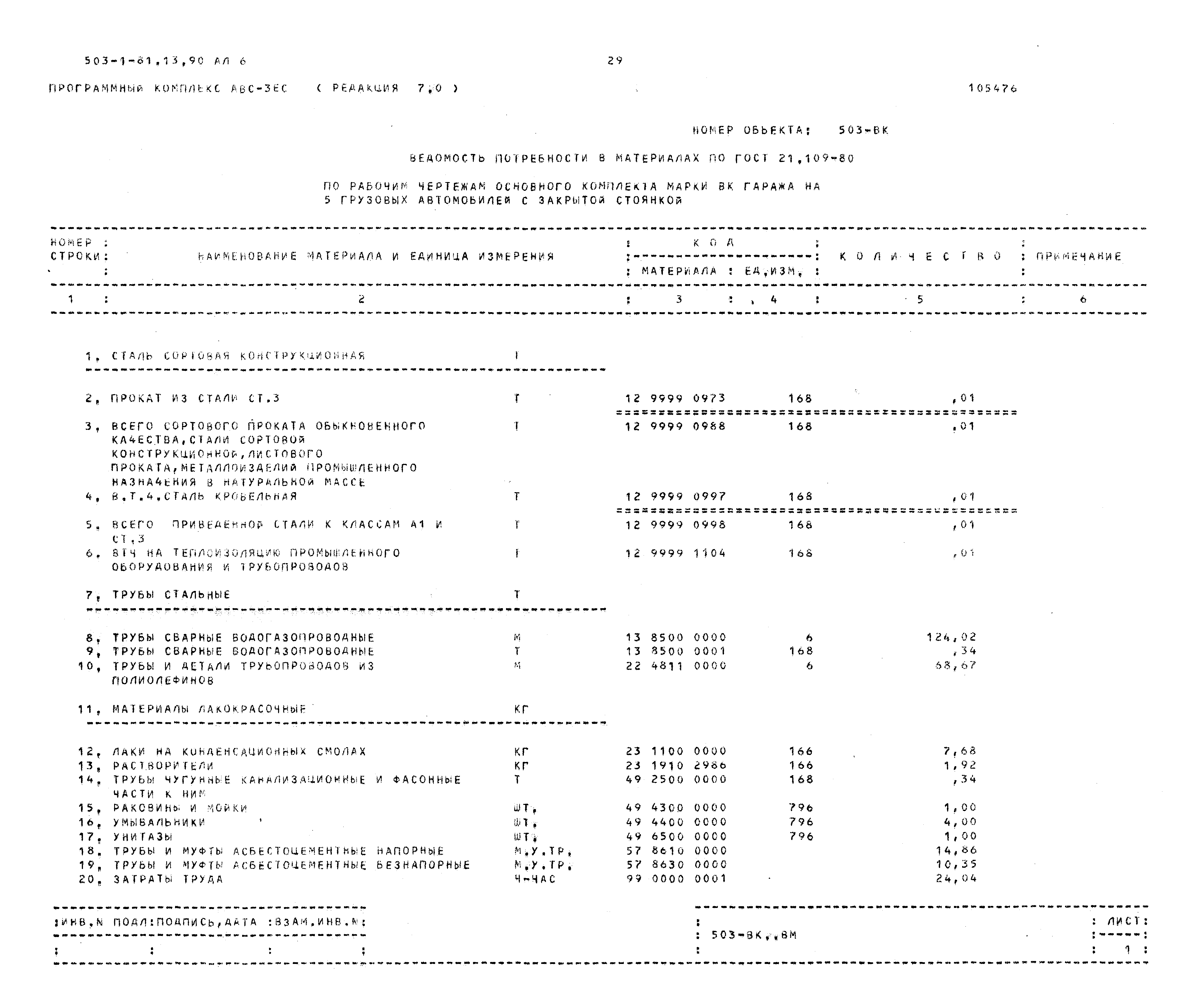 Типовой проект 503-1-81.13.90