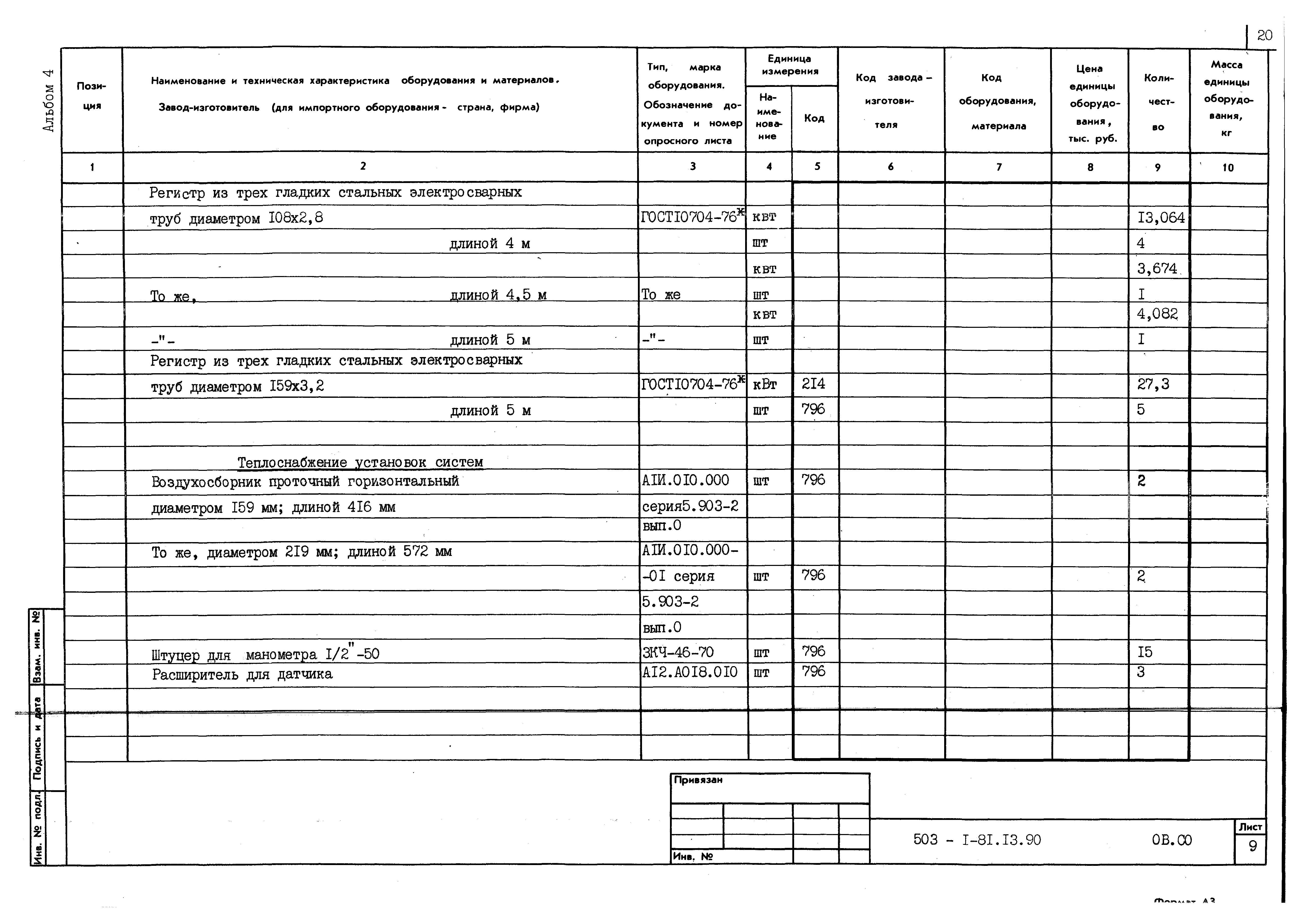 Типовой проект 503-1-81.13.90
