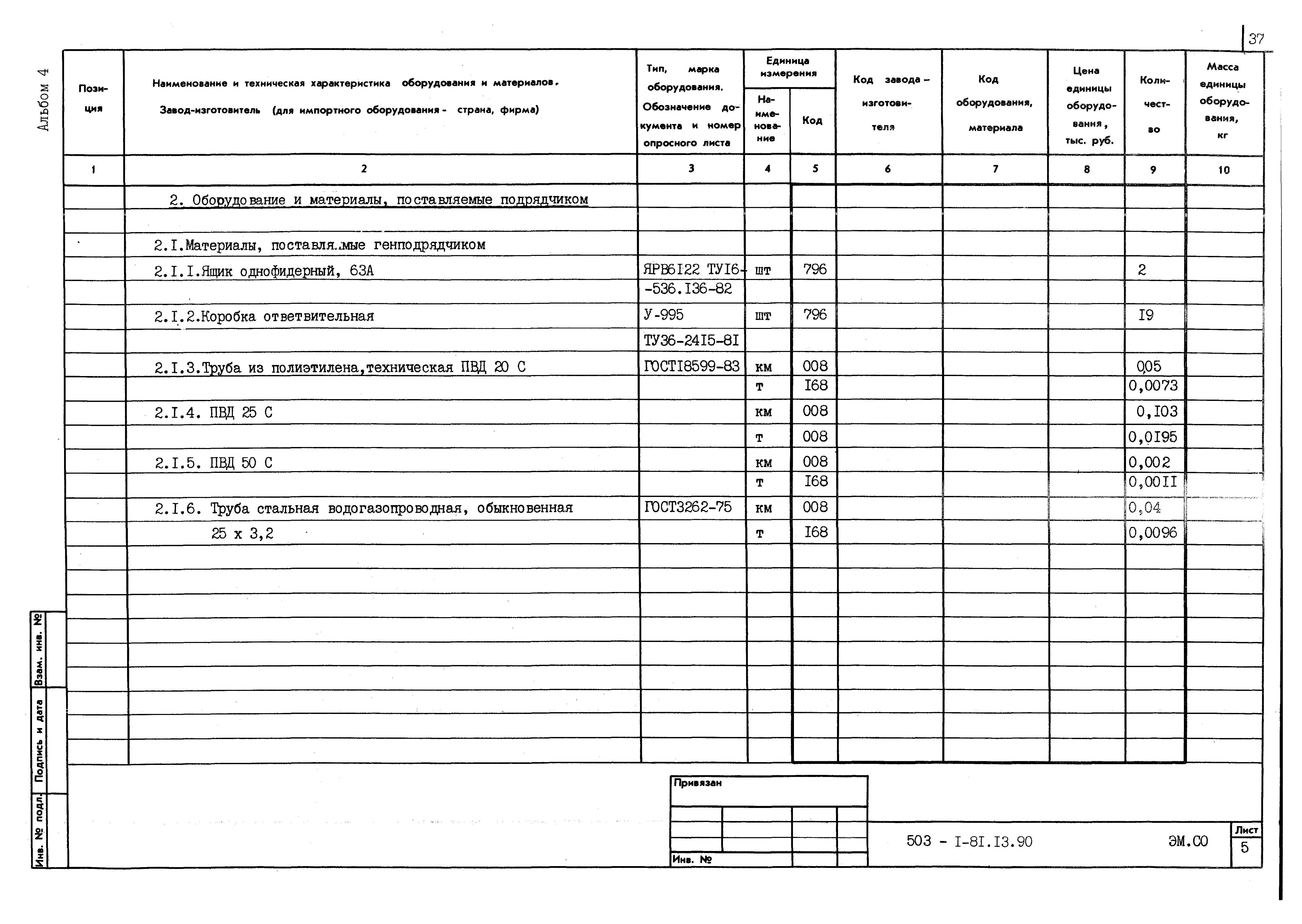 Типовой проект 503-1-81.13.90