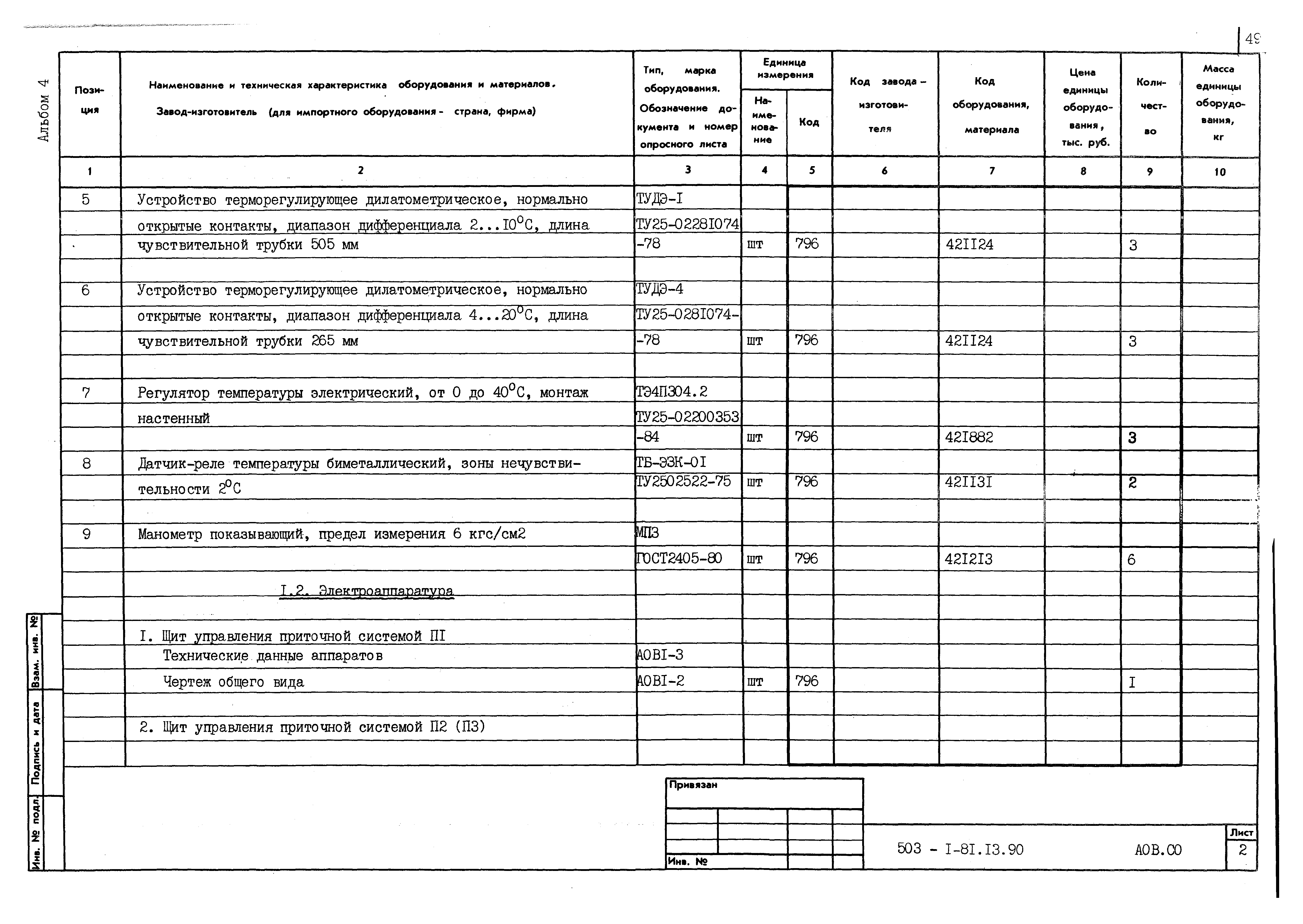 Типовой проект 503-1-81.13.90