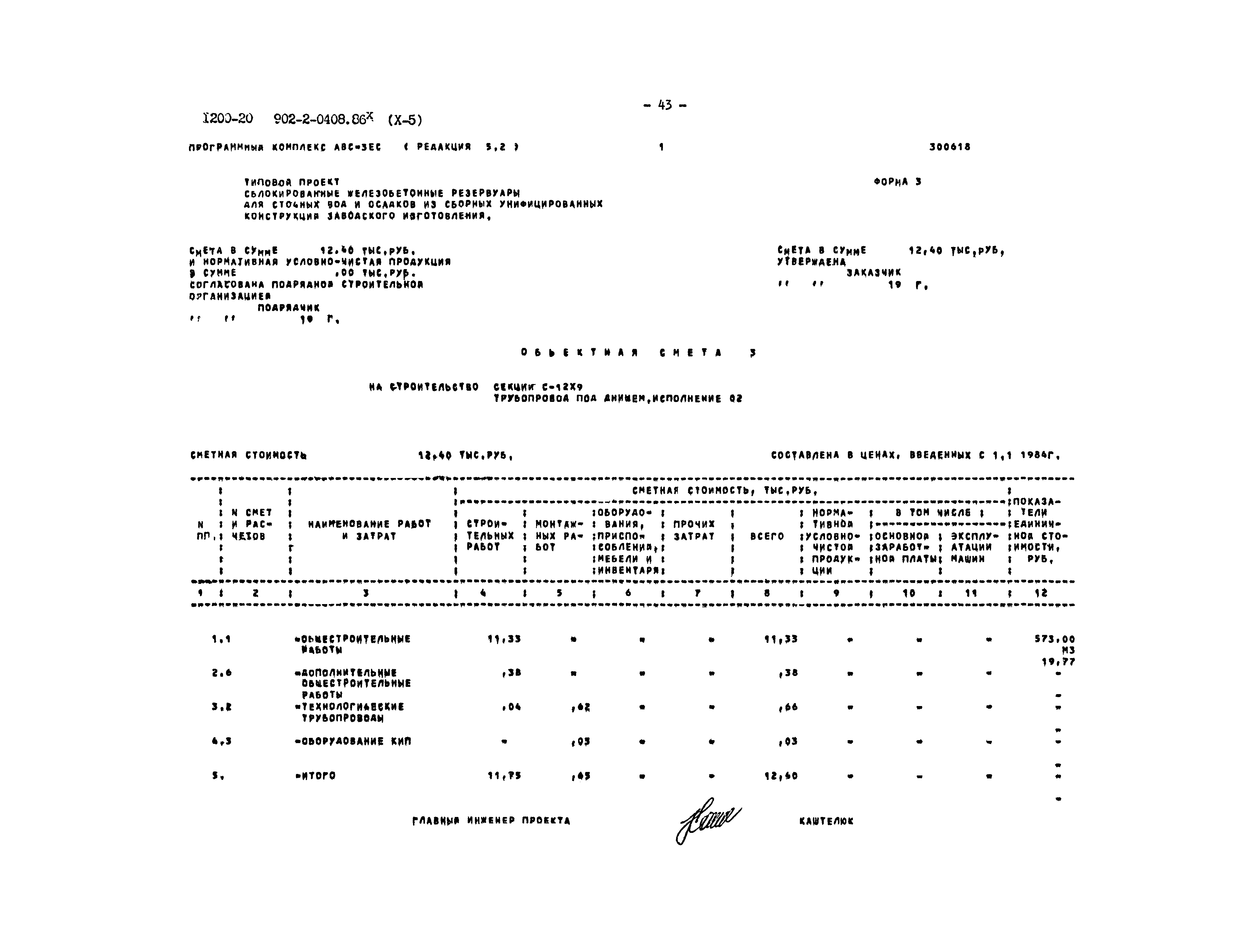 Типовые проектные решения 902-2-0408.86