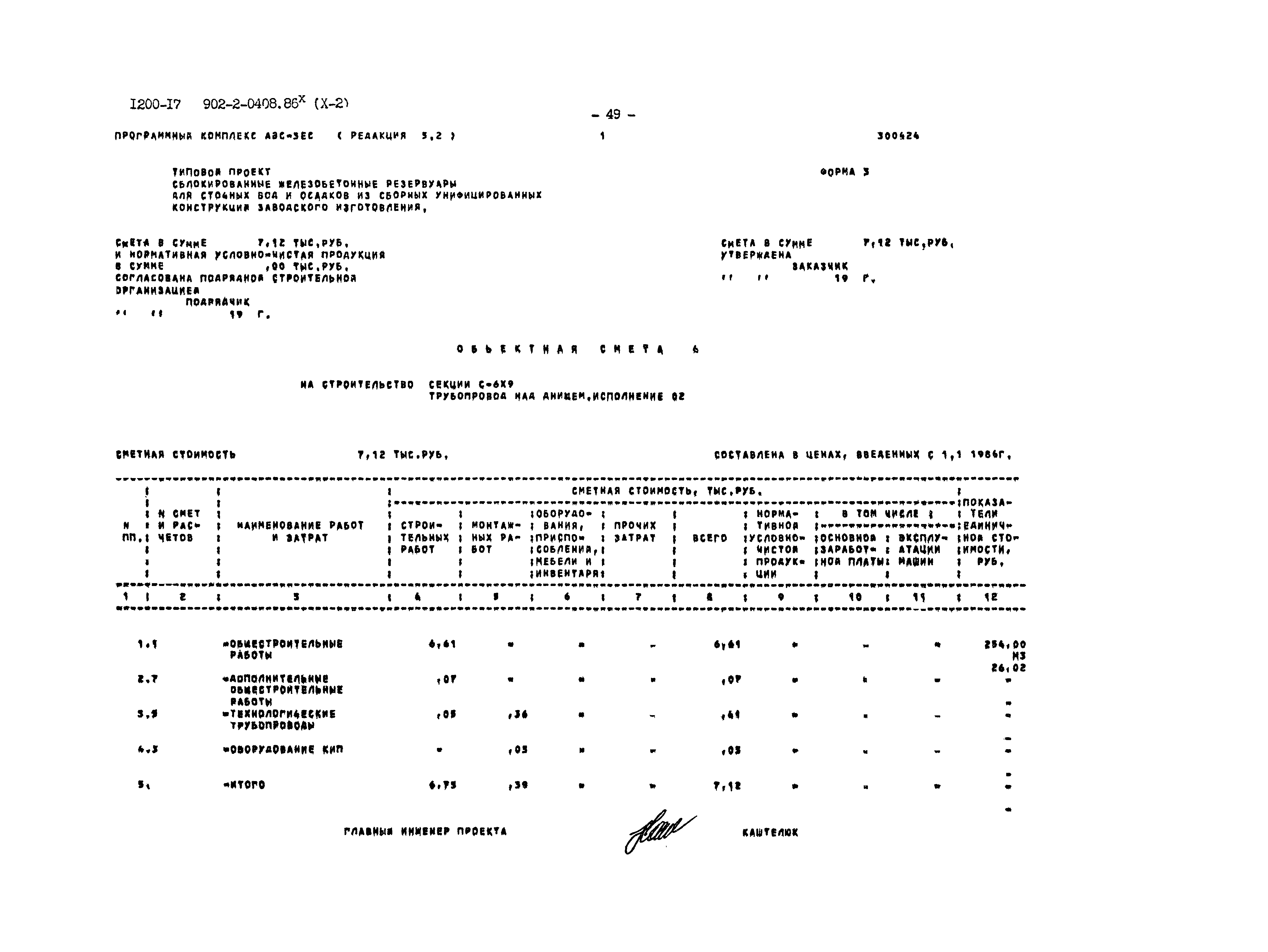 Типовые проектные решения 902-2-0408.86