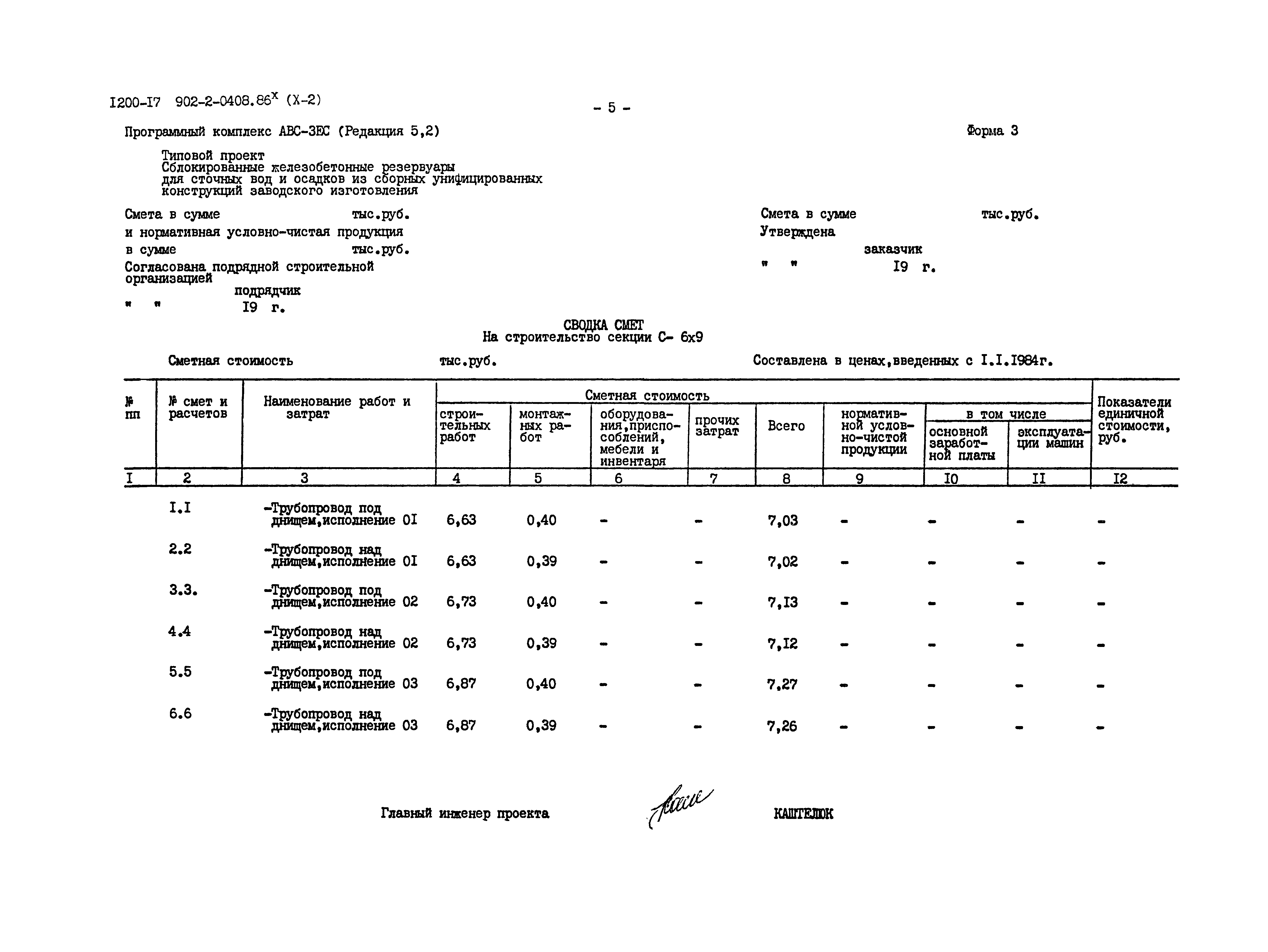 Типовые проектные решения 902-2-0408.86