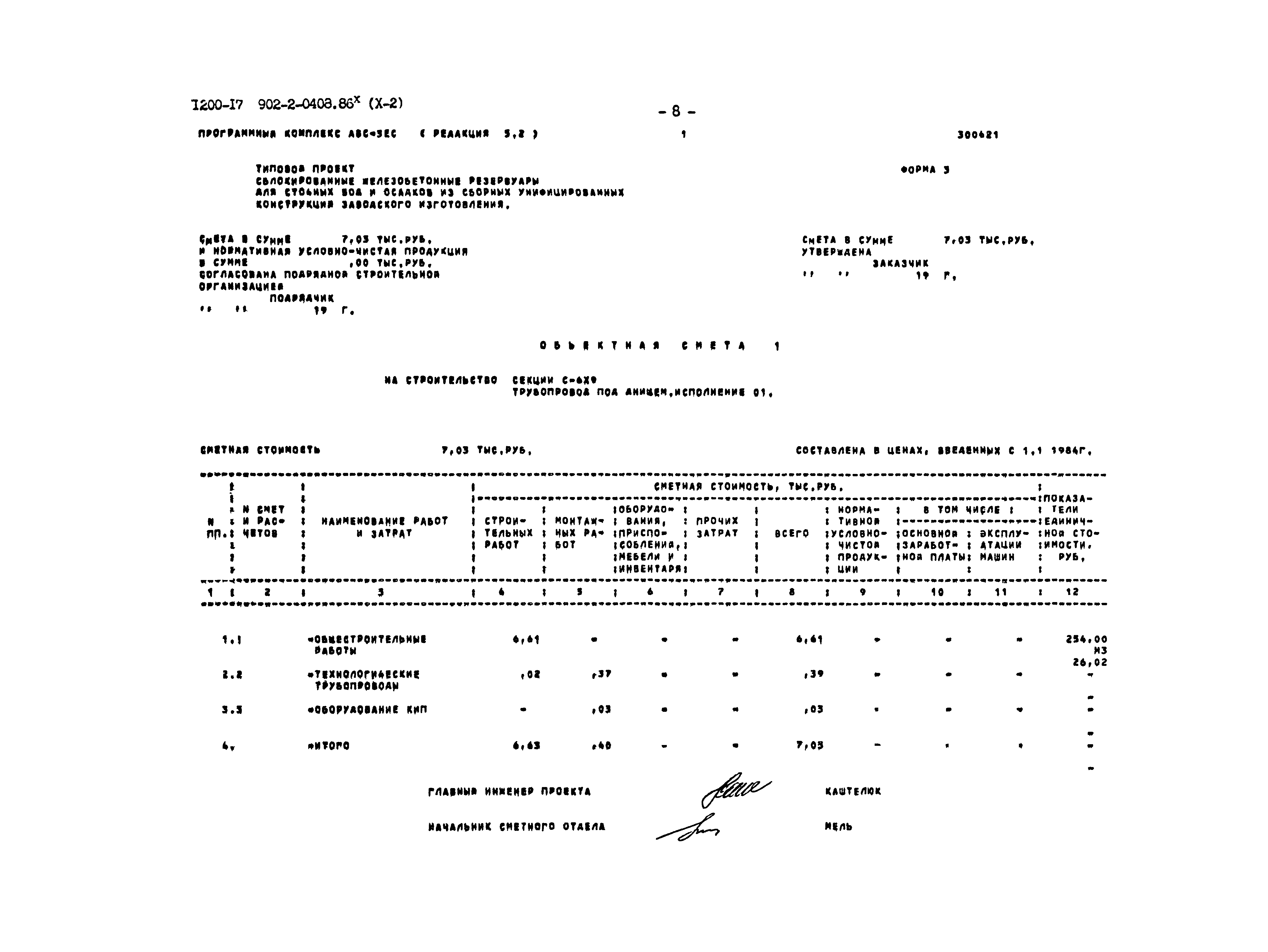 Типовые проектные решения 902-2-0408.86