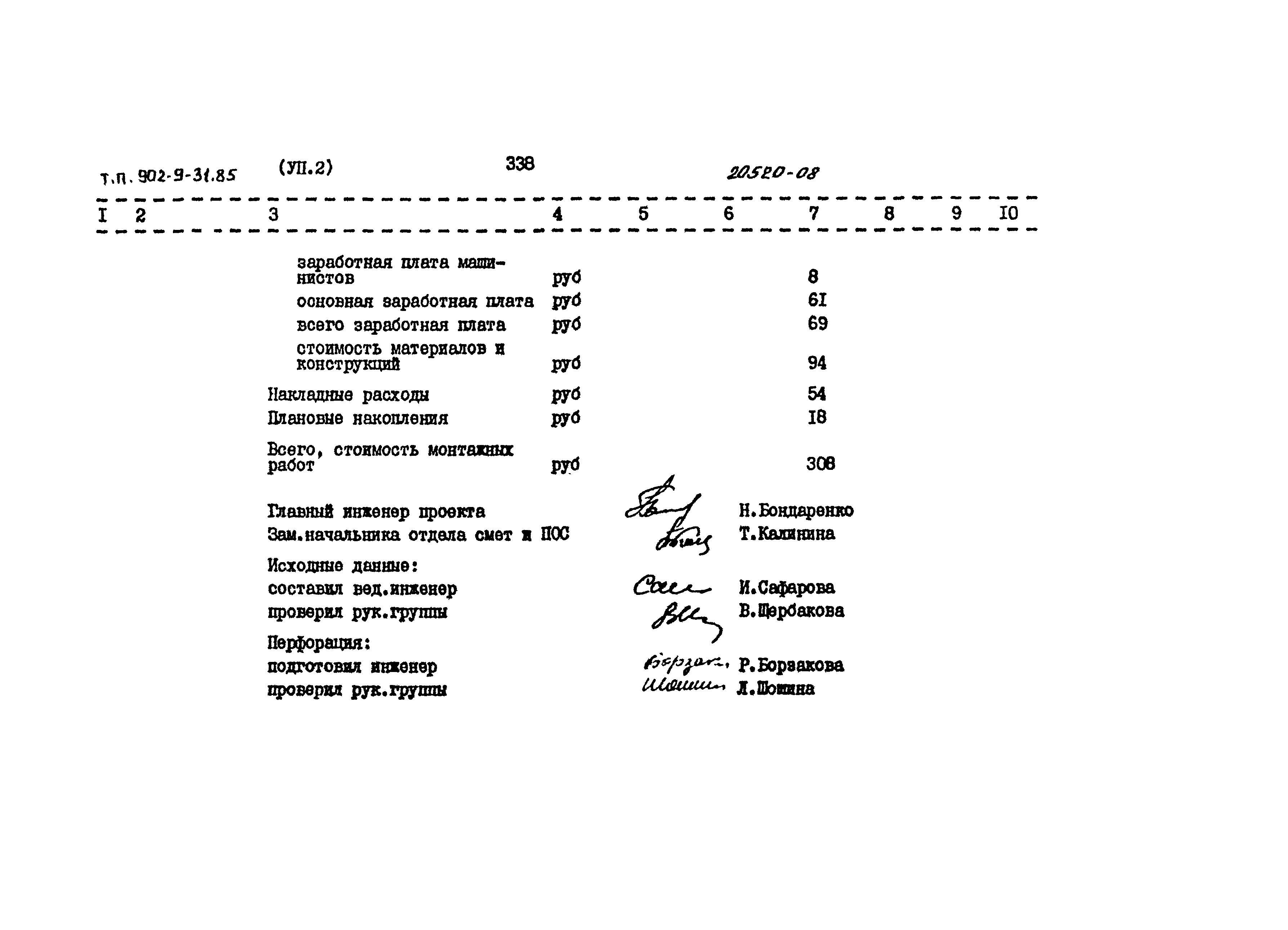 Типовой проект 902-9-31.85