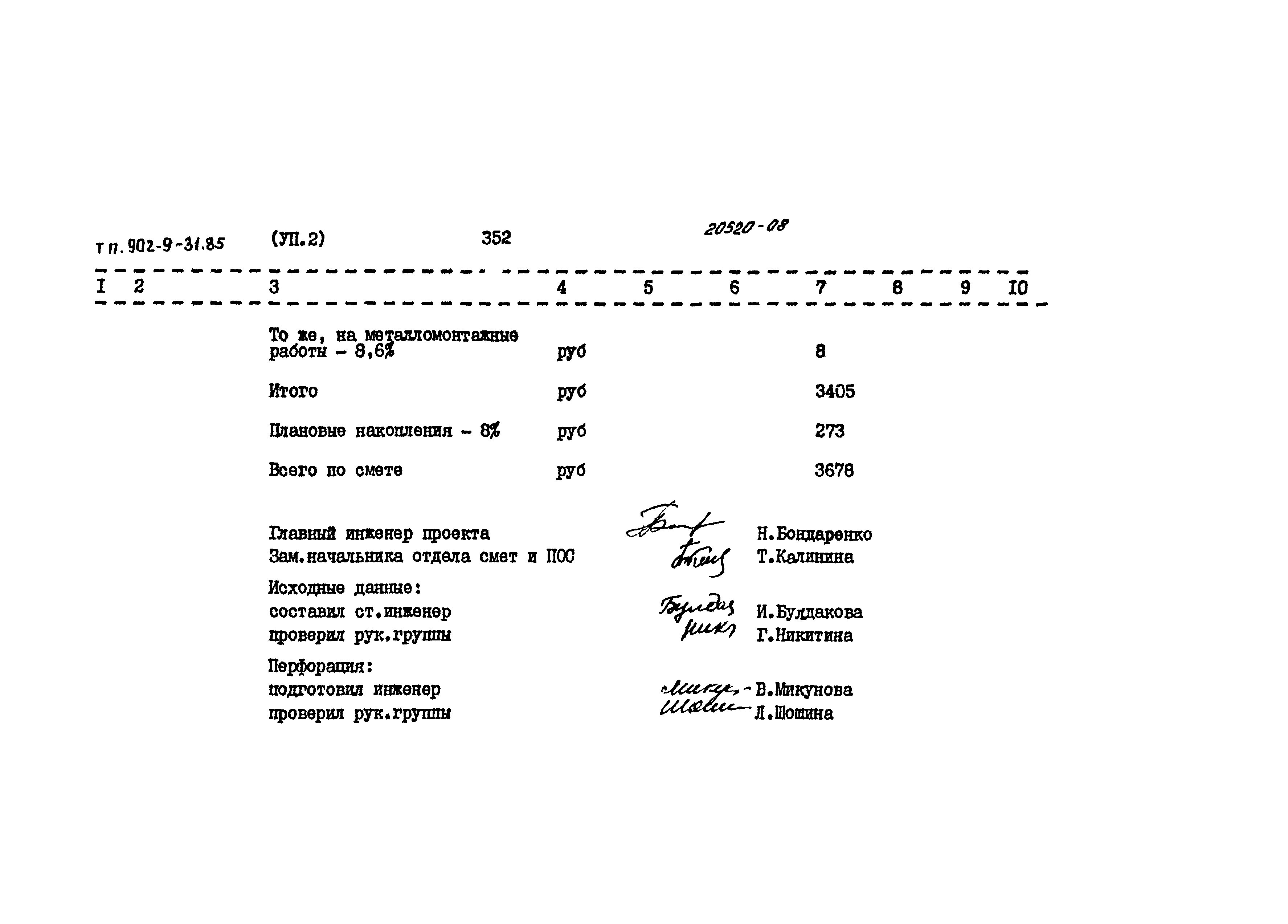 Типовой проект 902-9-31.85