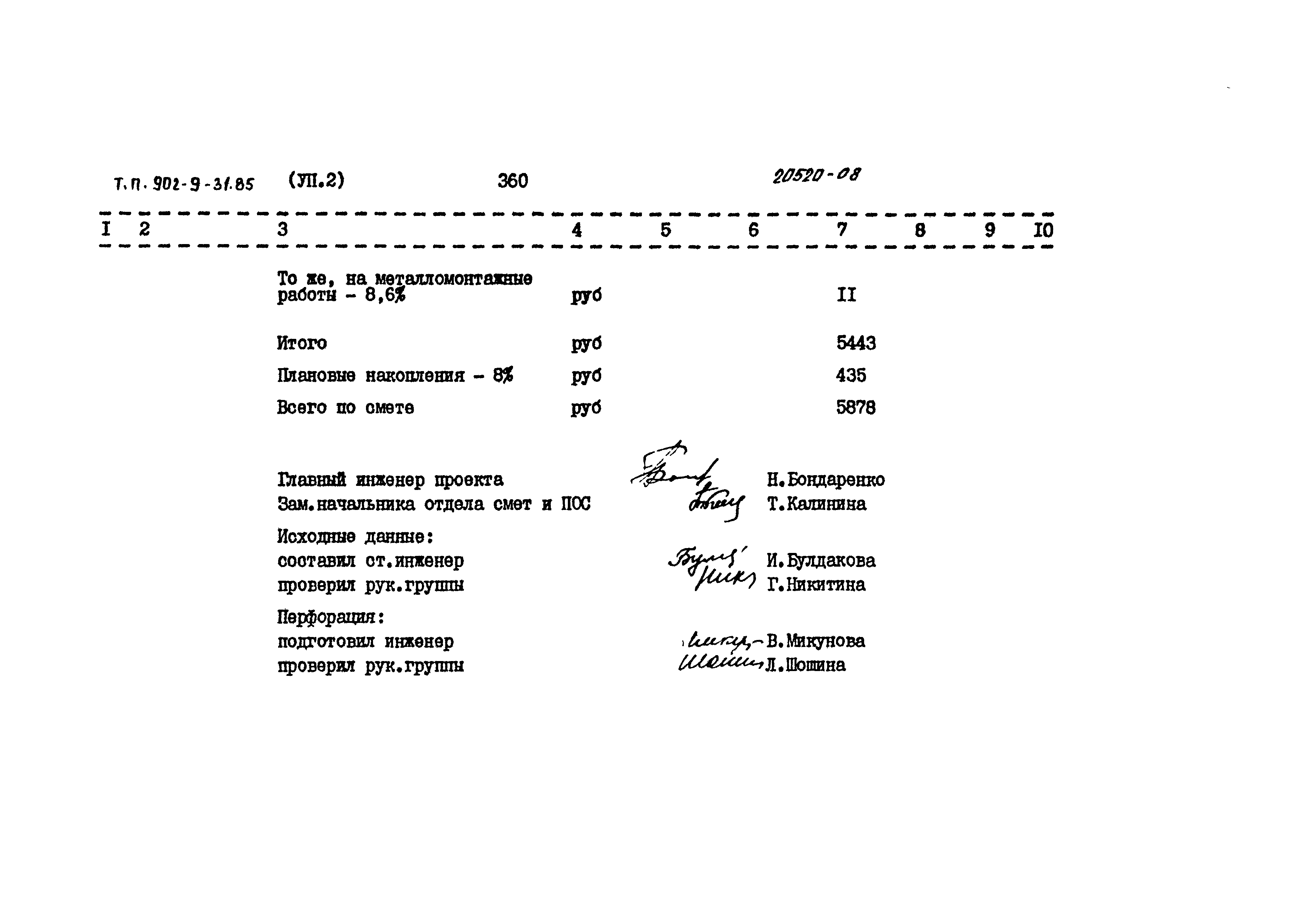 Типовой проект 902-9-31.85