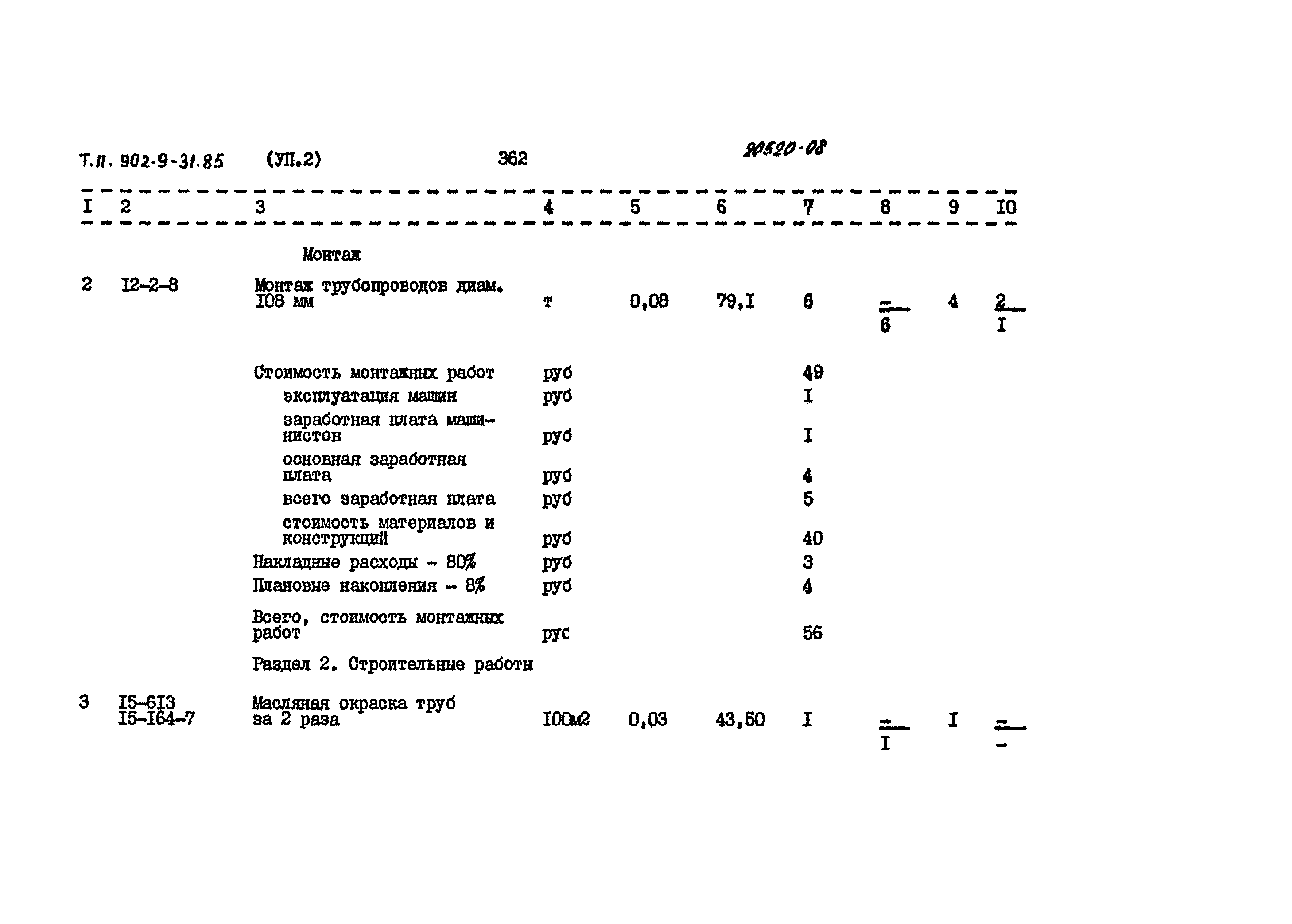 Типовой проект 902-9-31.85