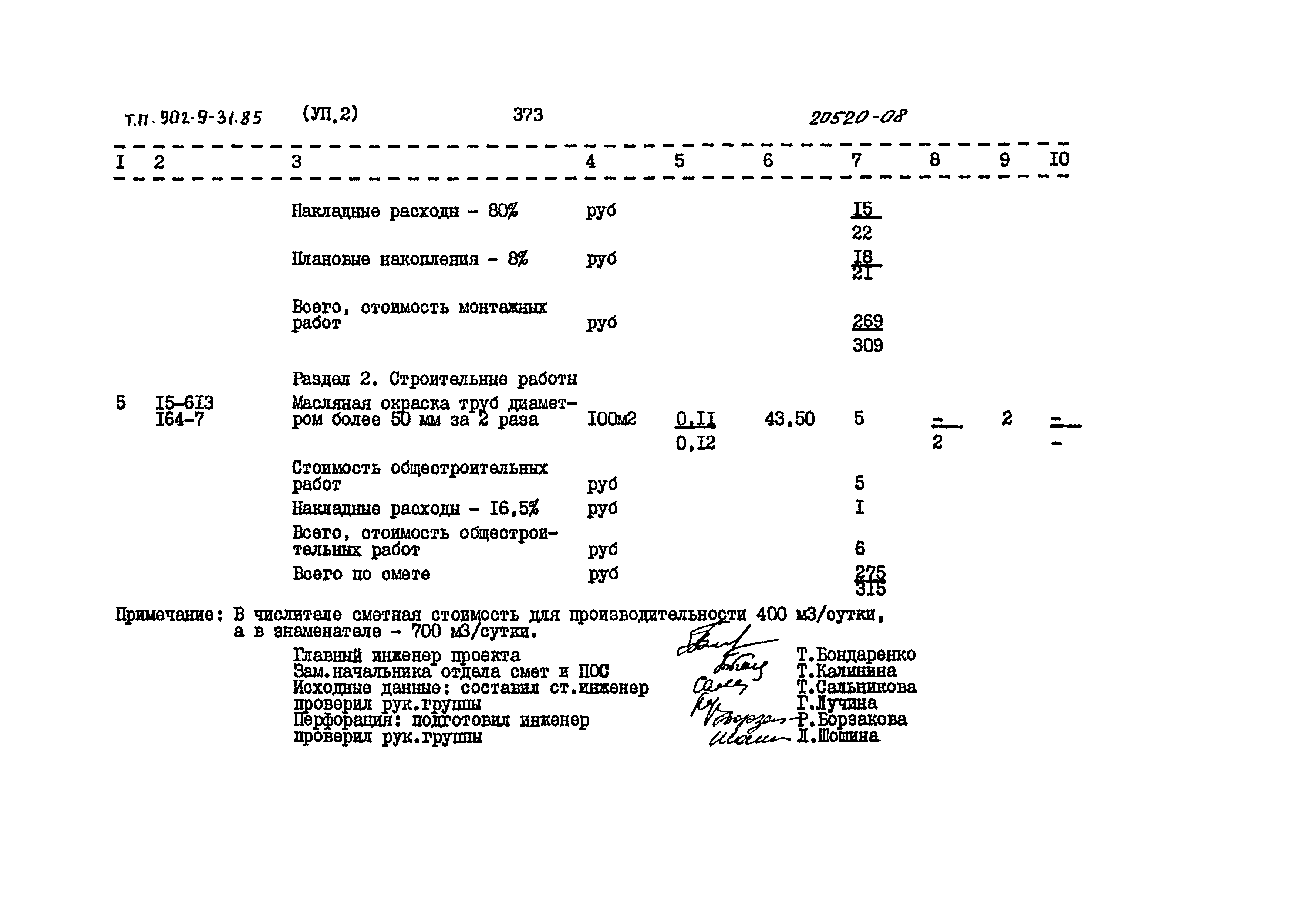Типовой проект 902-9-31.85