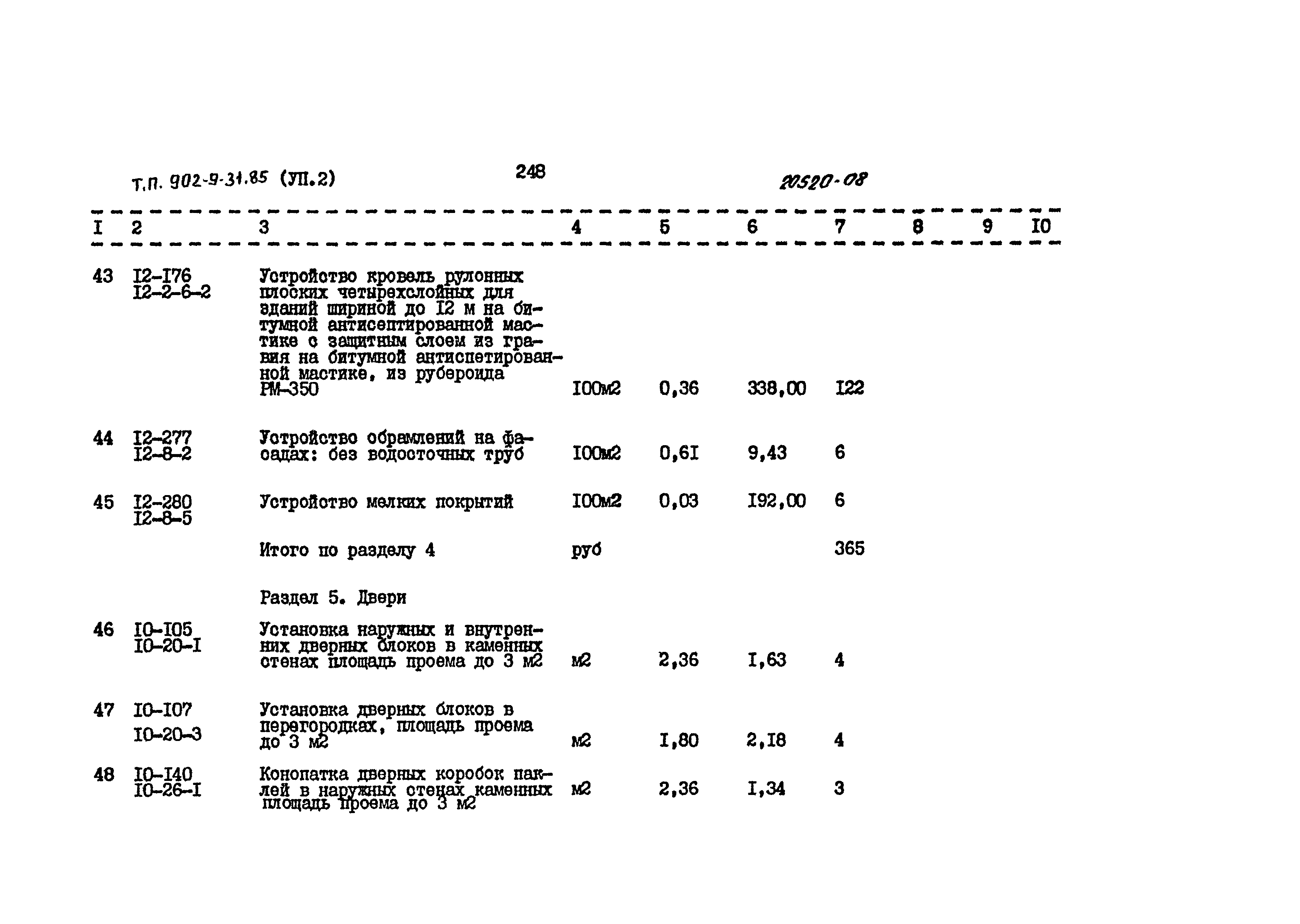 Типовой проект 902-9-31.85