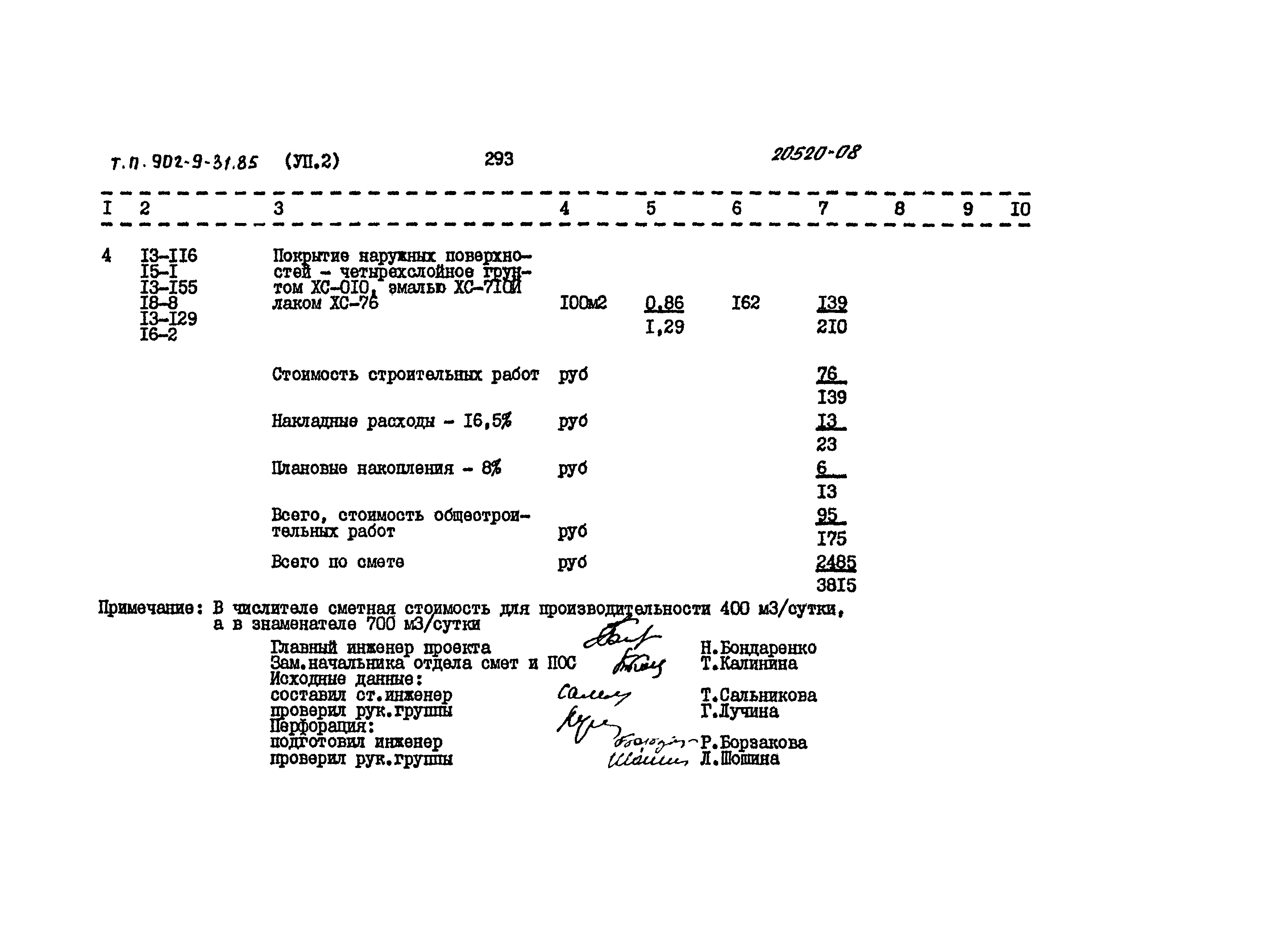 Типовой проект 902-9-31.85