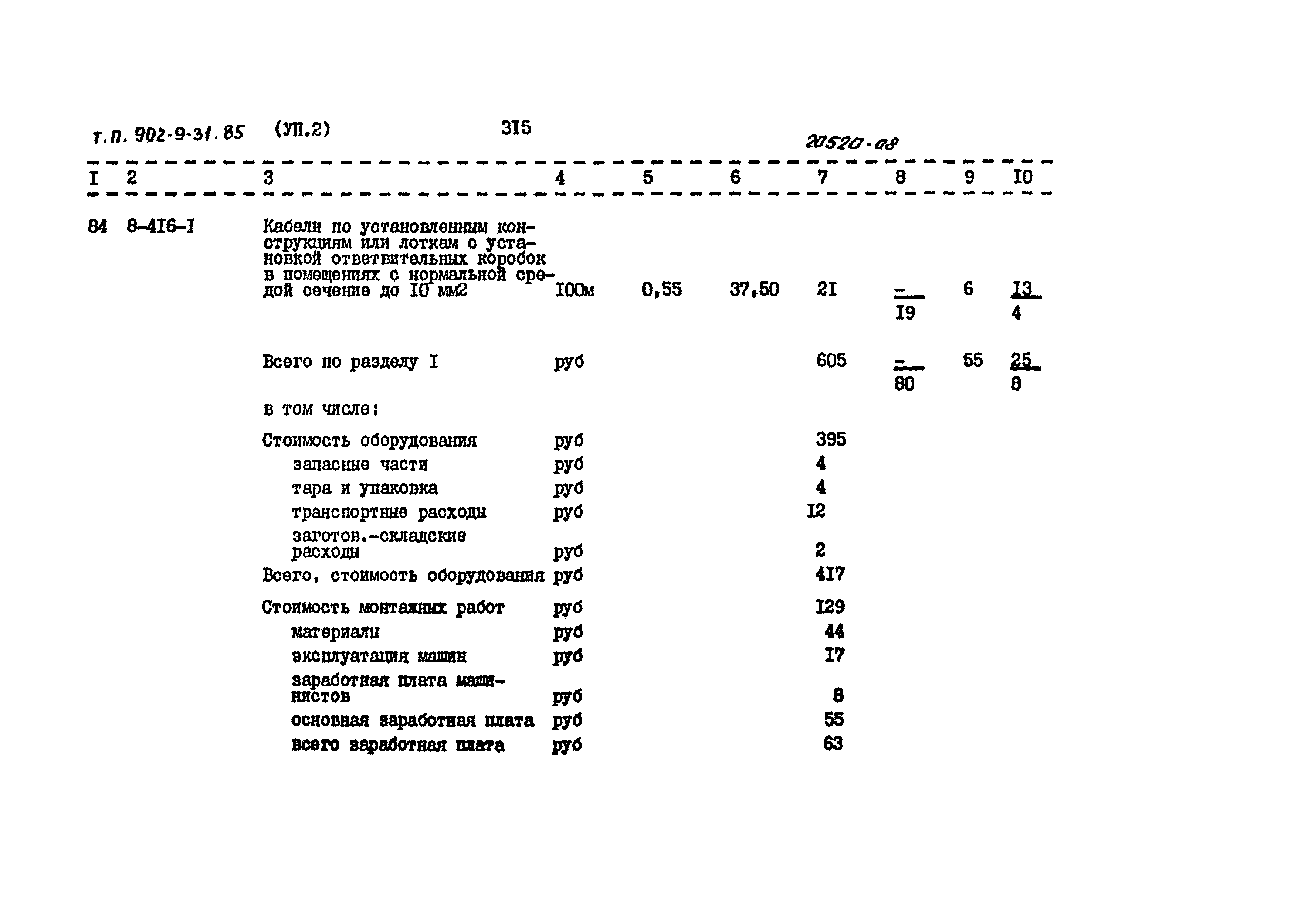 Типовой проект 902-9-31.85