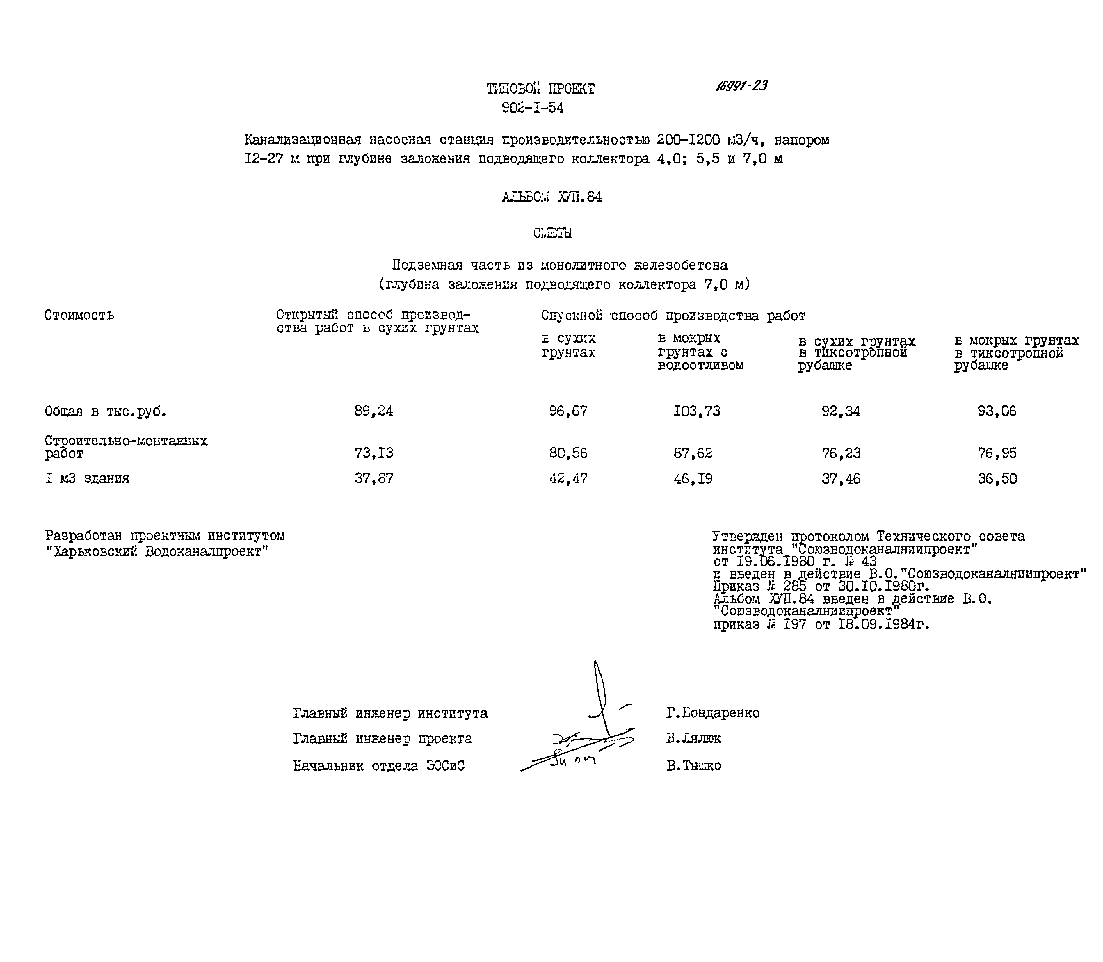 Типовой проект 902-1-54