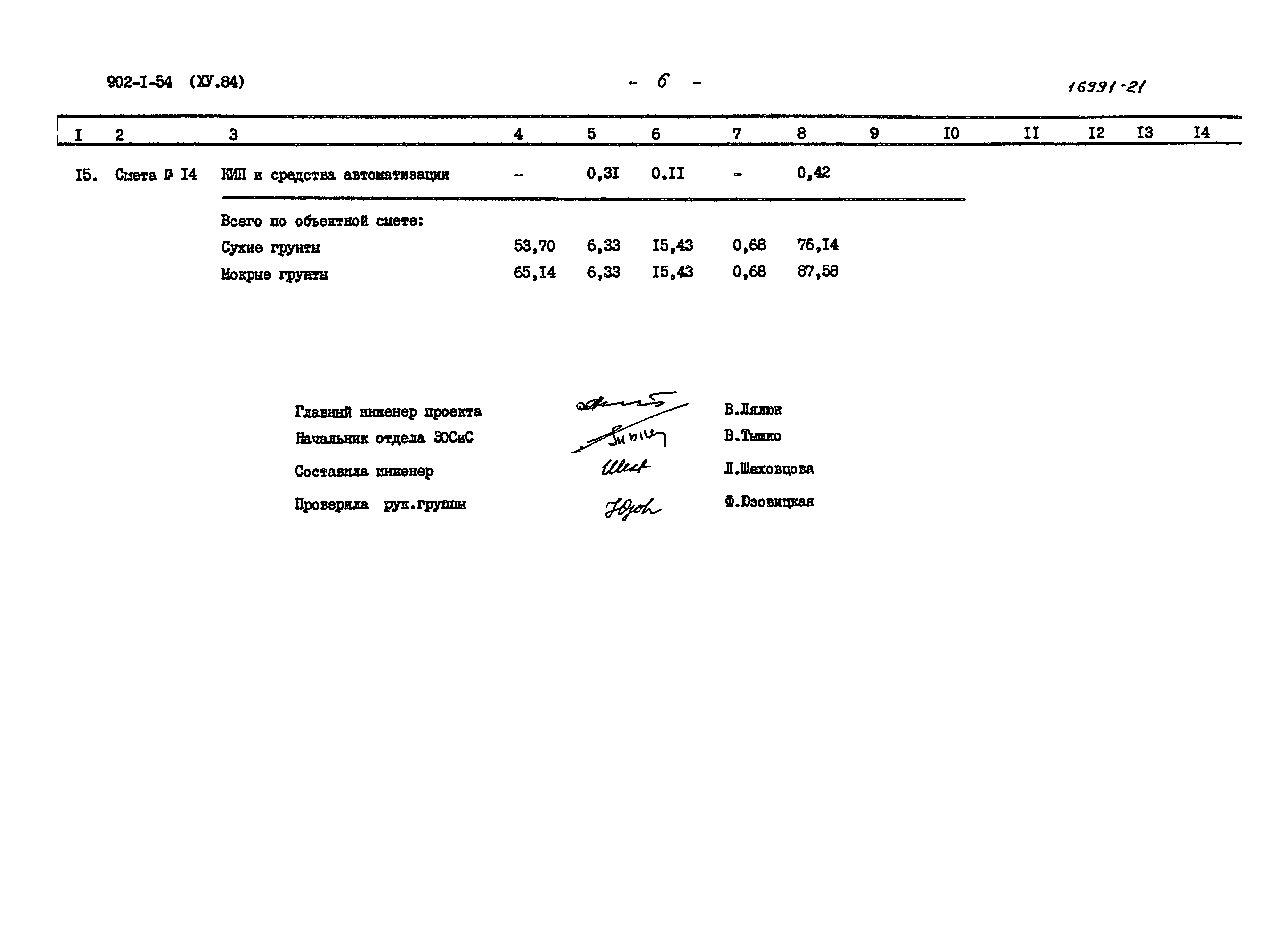 Типовой проект 902-1-54