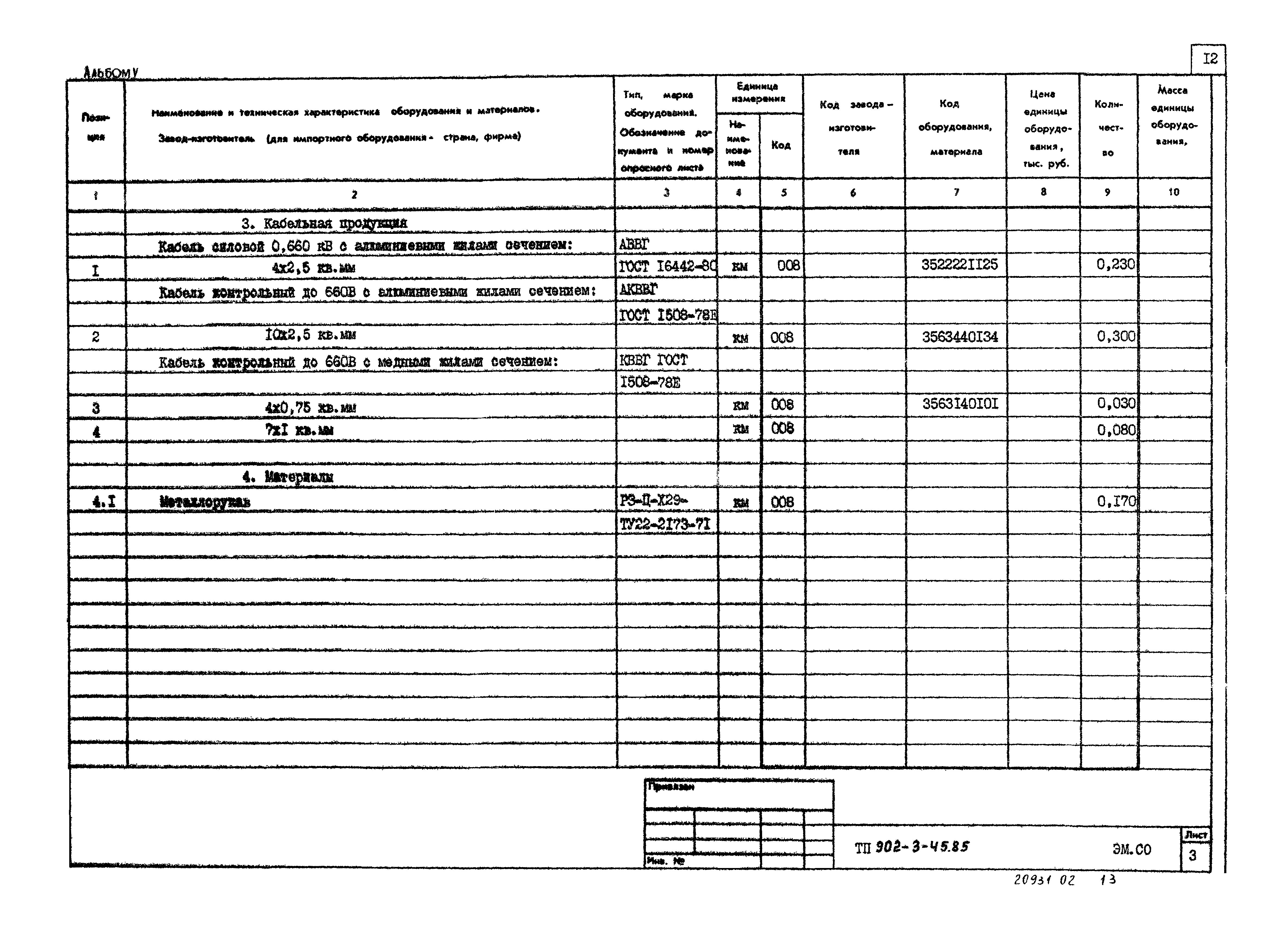 Типовой проект 902-3-45.85