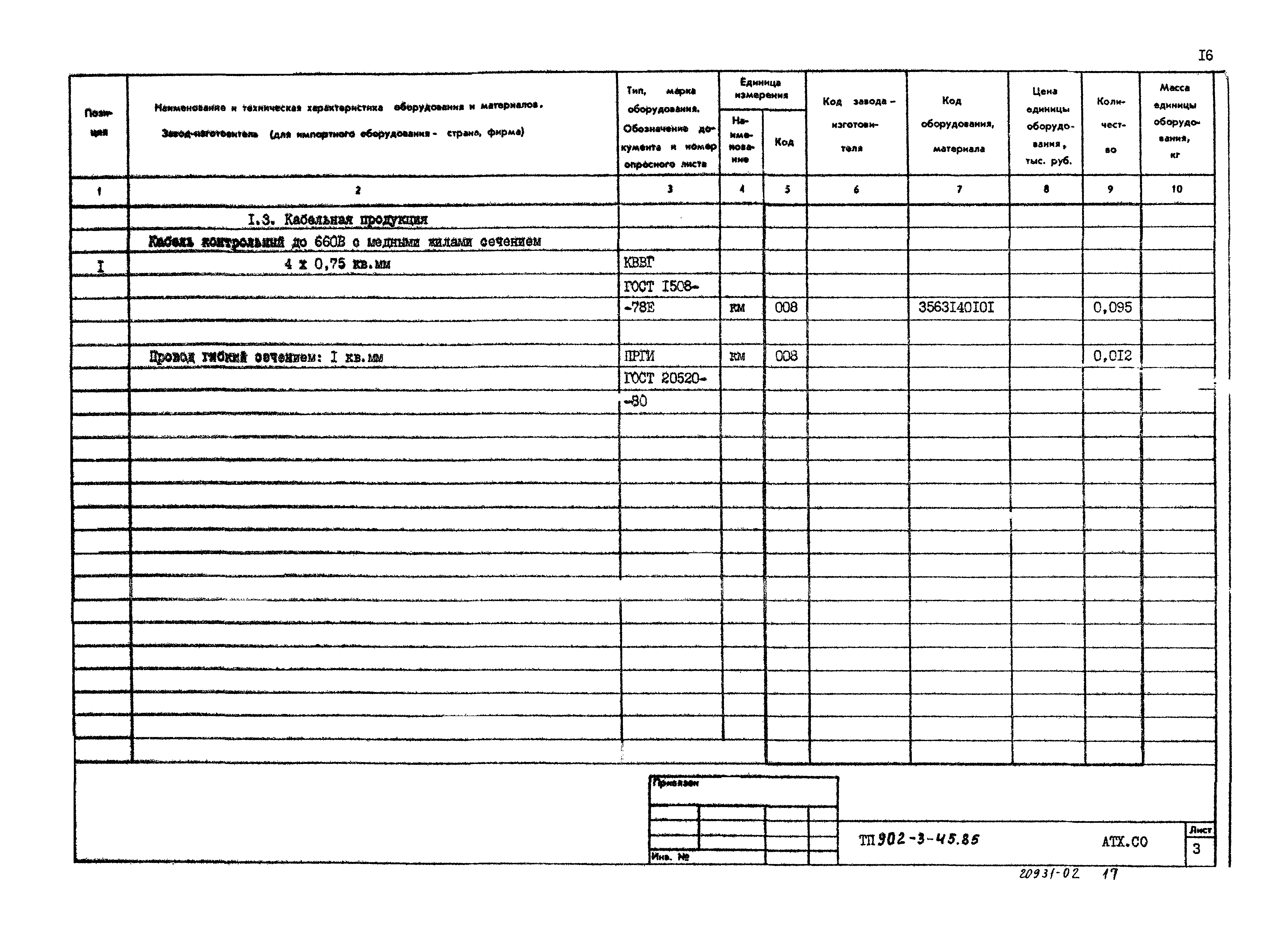 Типовой проект 902-3-45.85