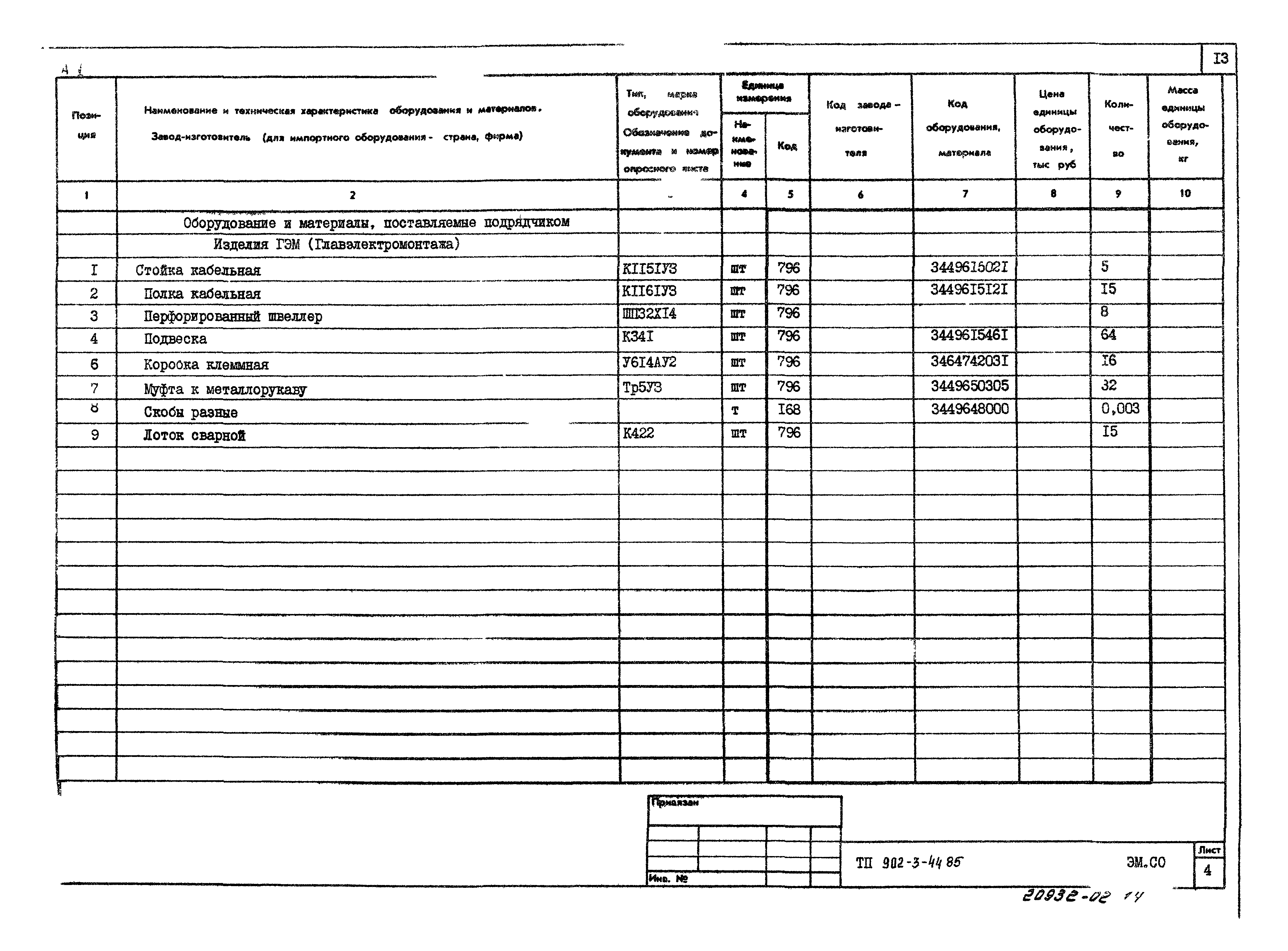 Типовой проект 902-3-44.85